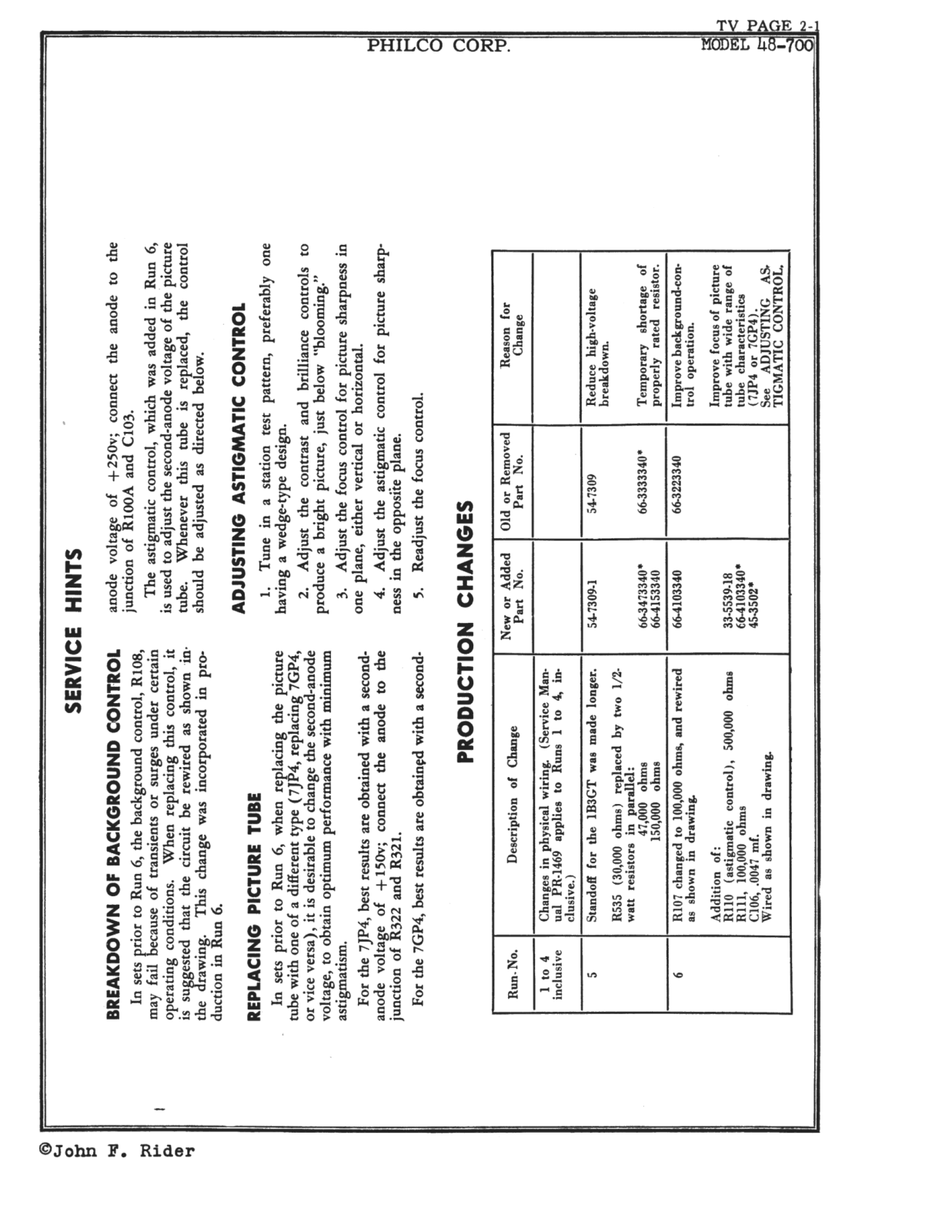 Philco 48 700 schematic