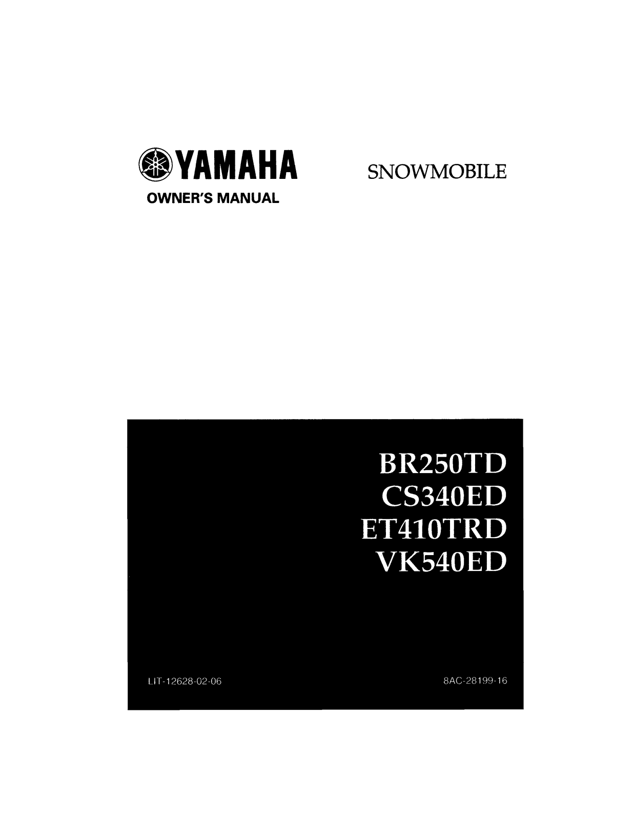 Yamaha BR250TD, CS430ED, ET410TRD, VK540ED Manual
