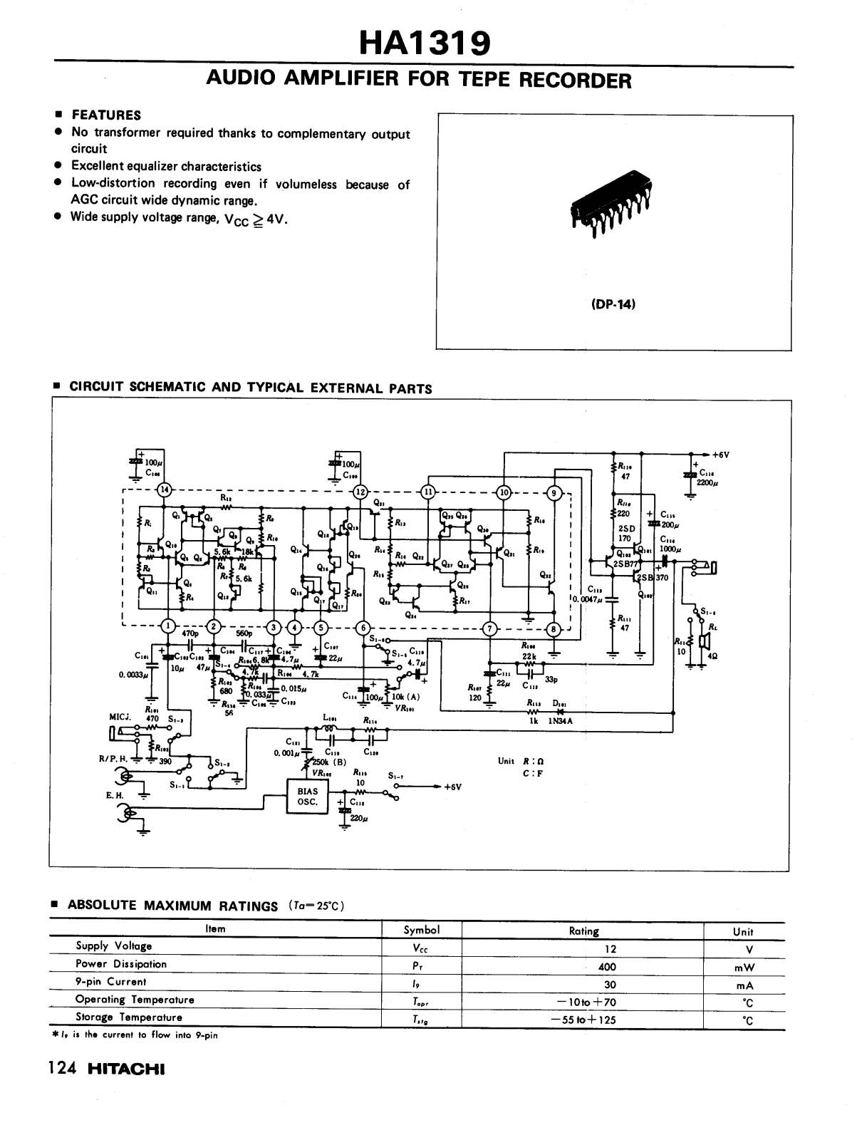 Datasheet HA1319 Specification - ManualMachine.com
