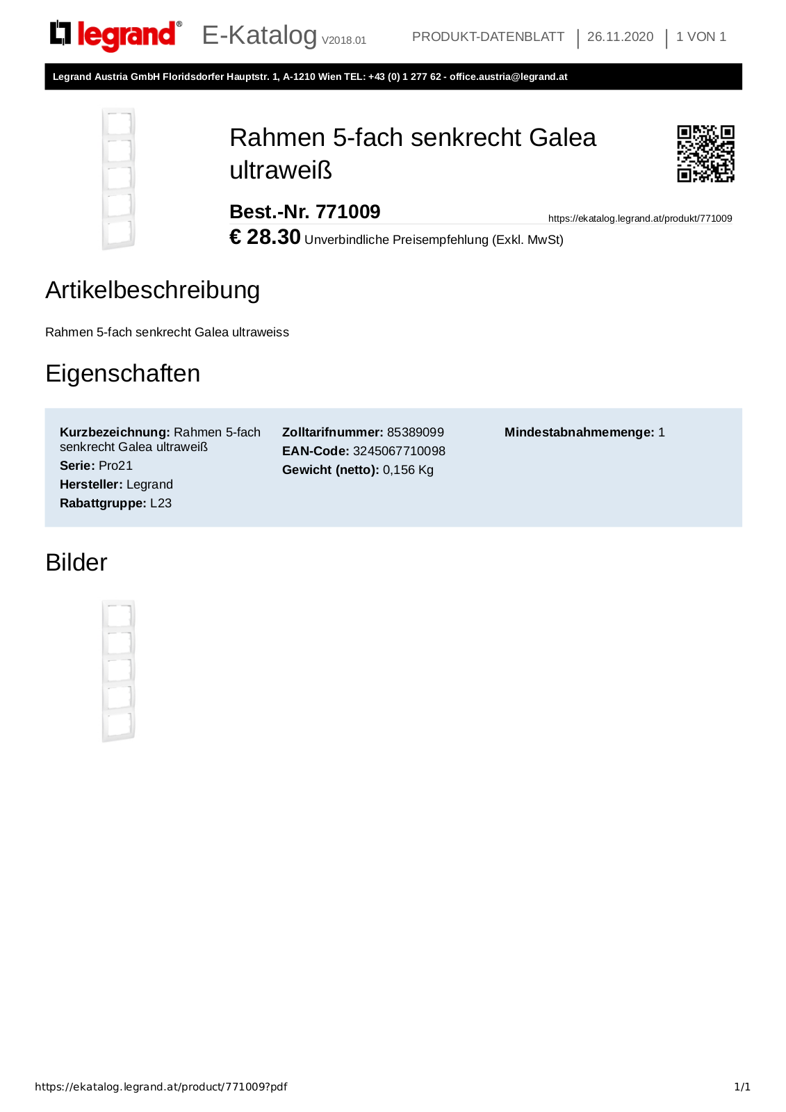 Legrand 771009 User Manual