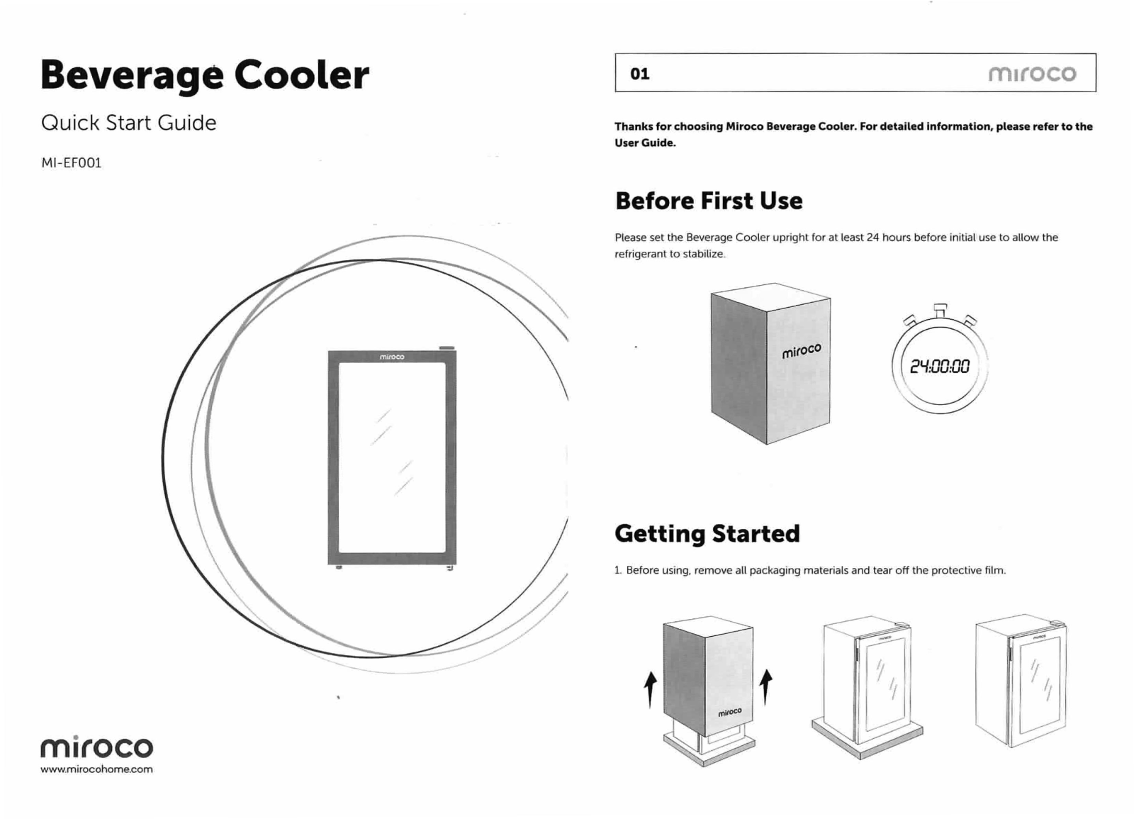Miroco MI-EFO01 Quick Start Guide - ManualMachine.com