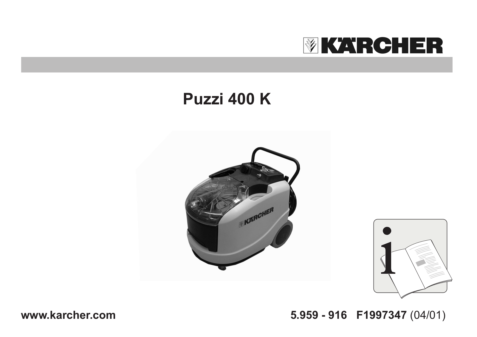 Karcher PUZZI 400 K User Manual