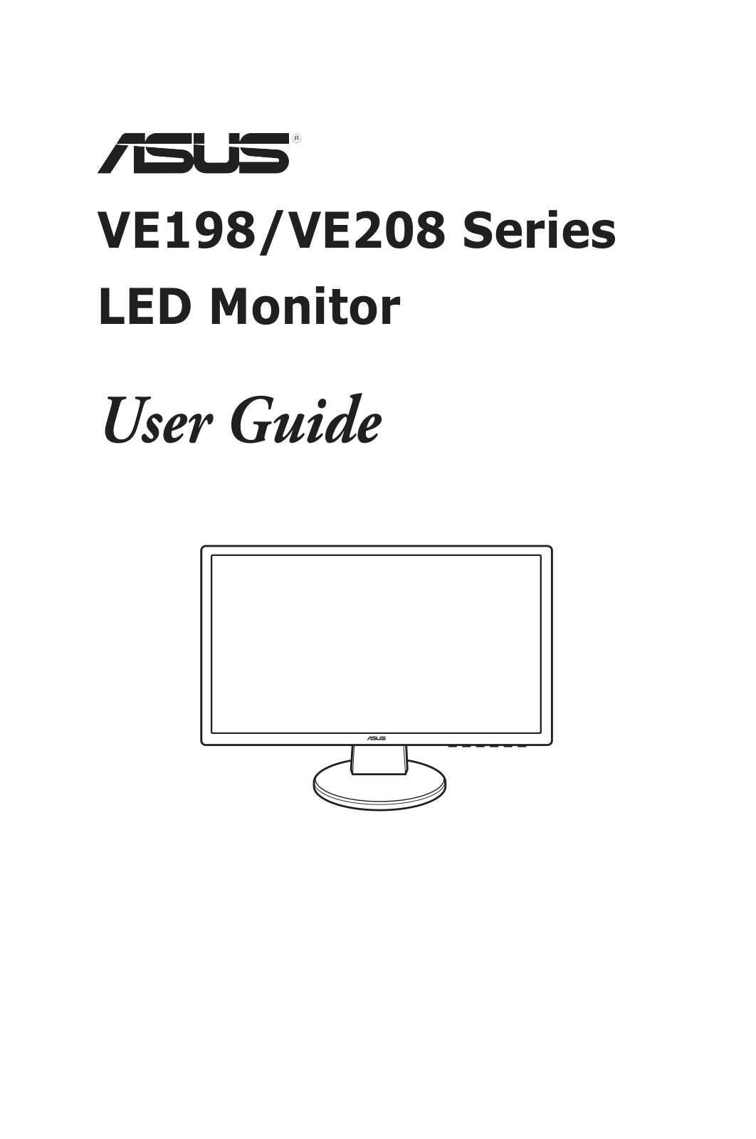 ASUS VE208N, VE198N, VE198D-A, VE198T, VE198D User Manual