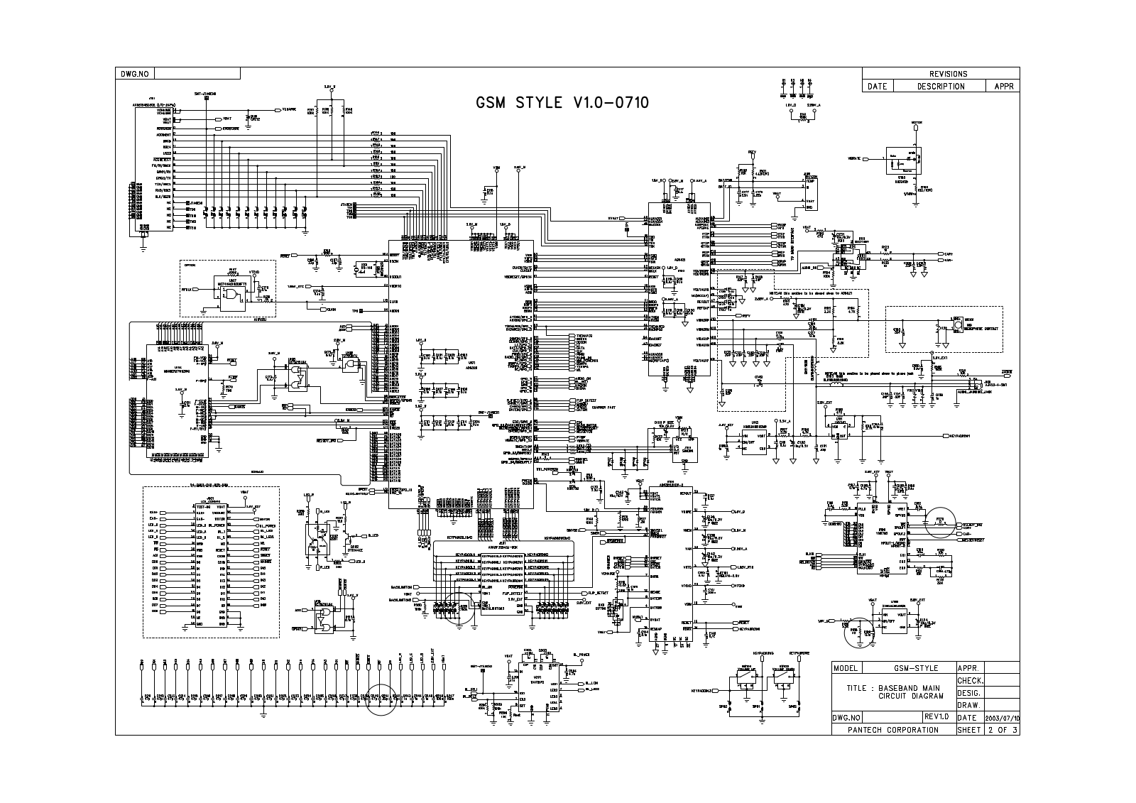 Pantech G300 Schematics