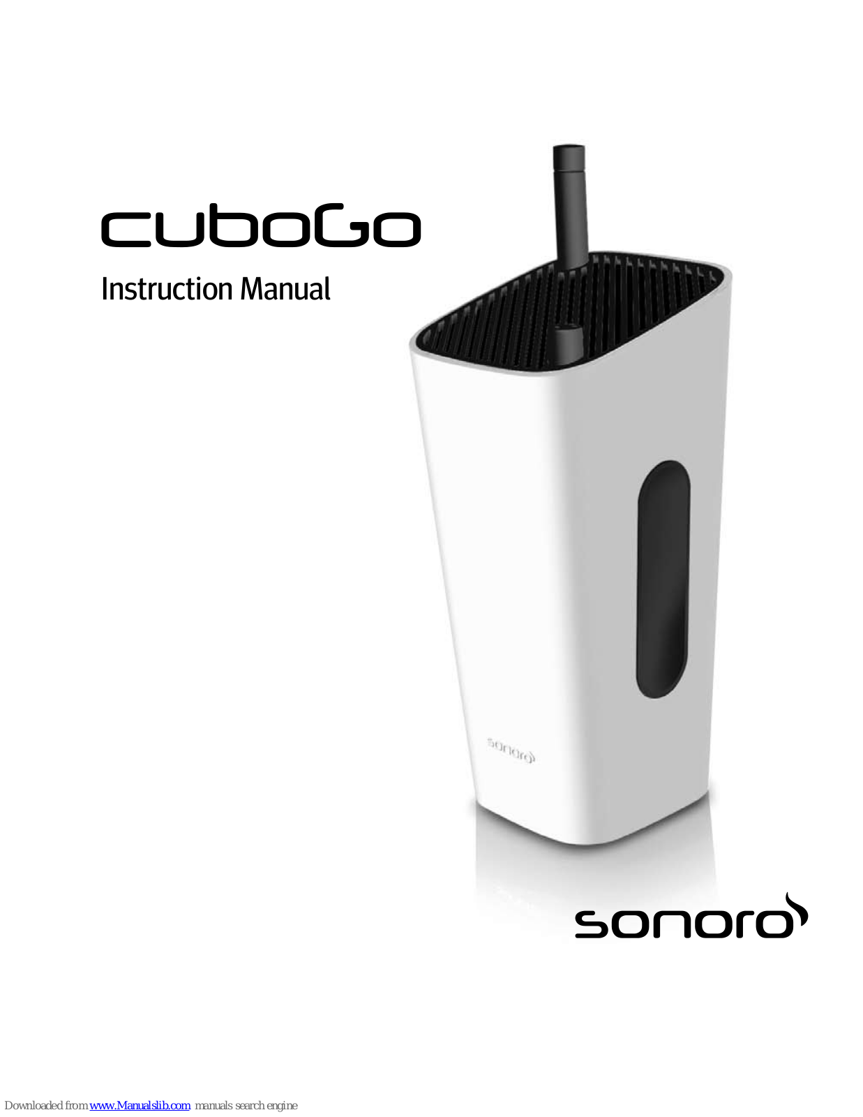 Sonoro CuboGo Instruction Manual