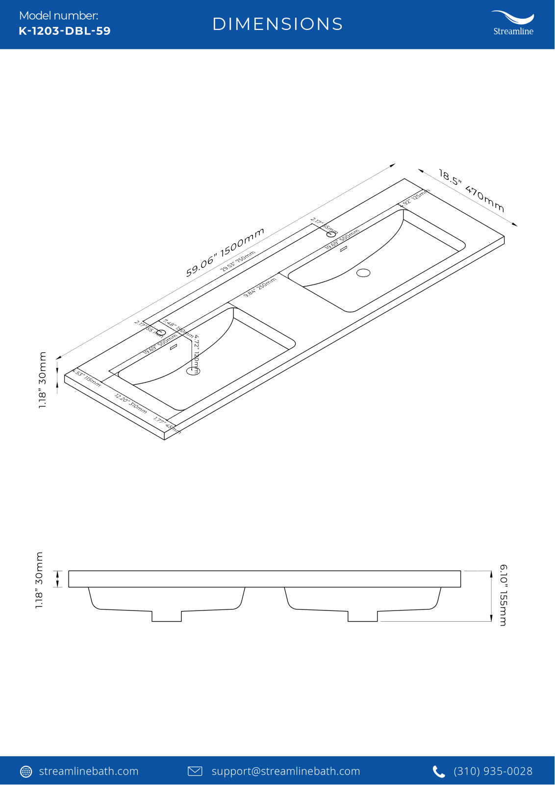Streamline Bath SLBH7630 Specifications - ManualMachine.com