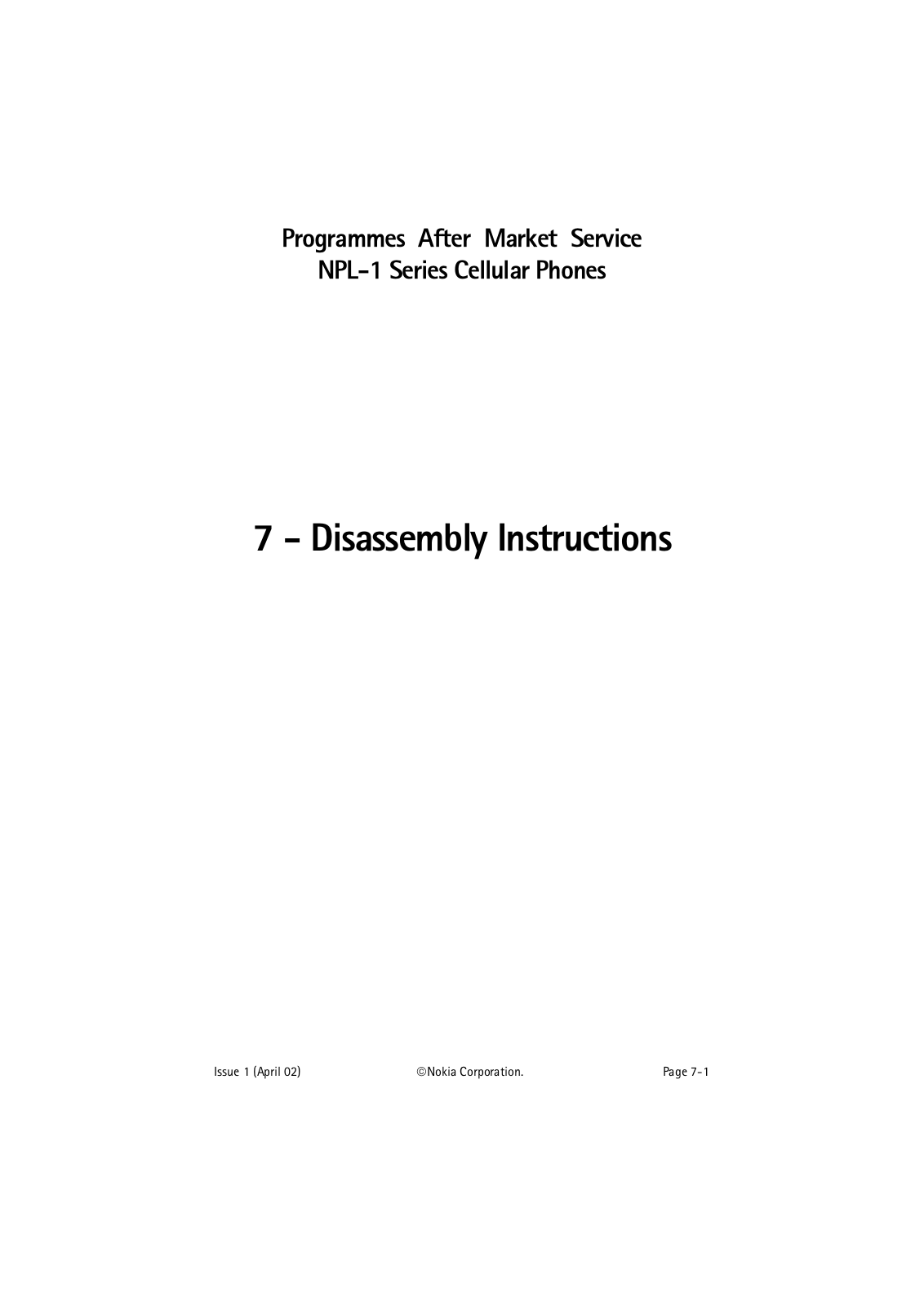 Nokia 6310i Service Manual 14 npl 1