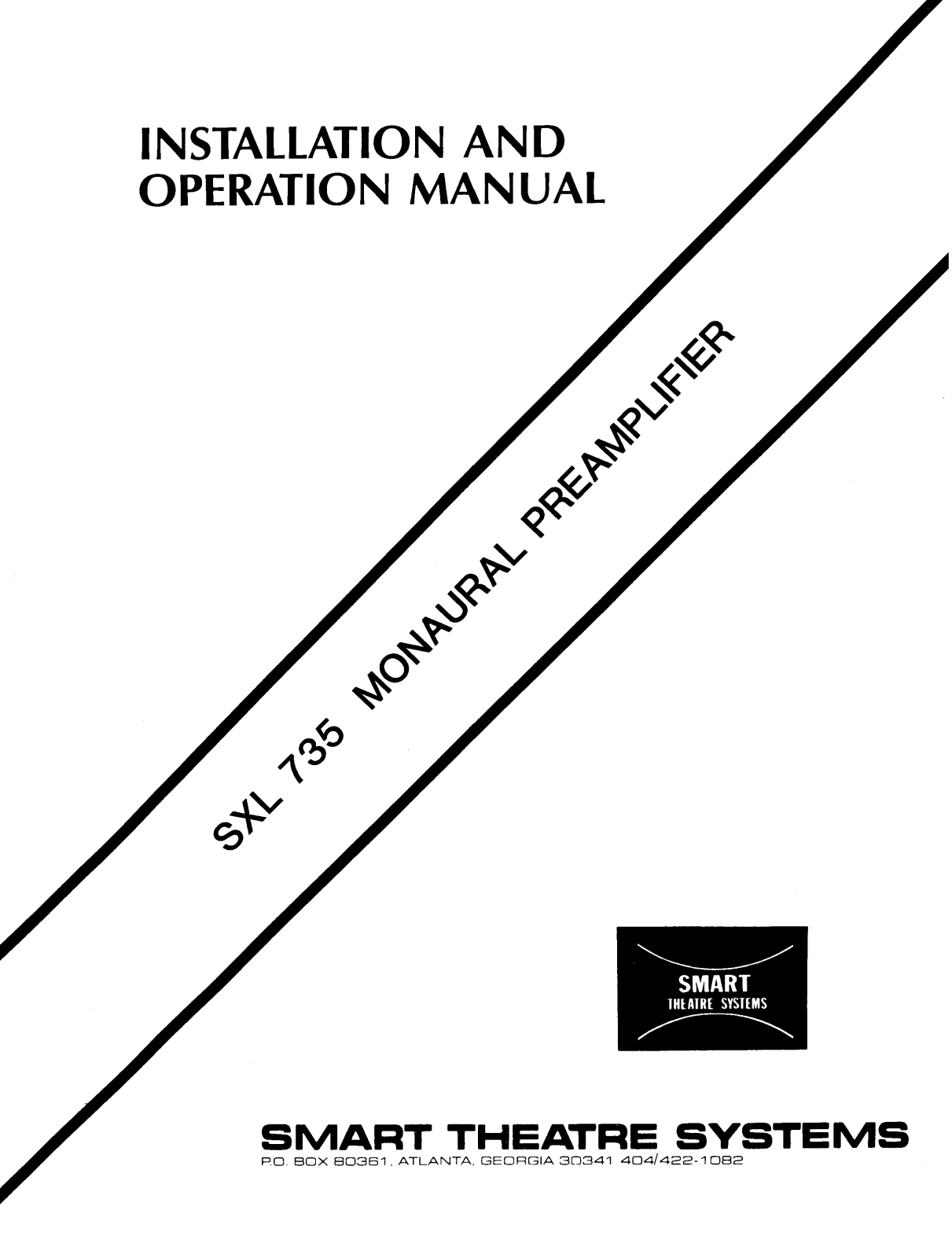 Smart SXL 735 OPERATION MANUAL