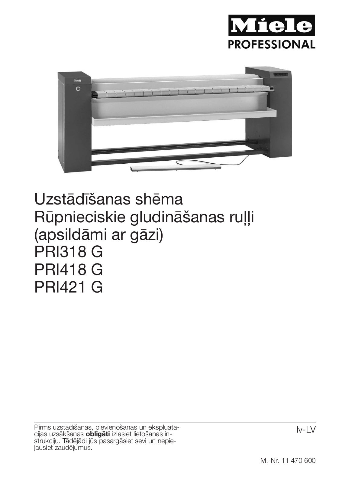 Miele PRI318 G, PRI418 G, PRI421 G Installation diagram