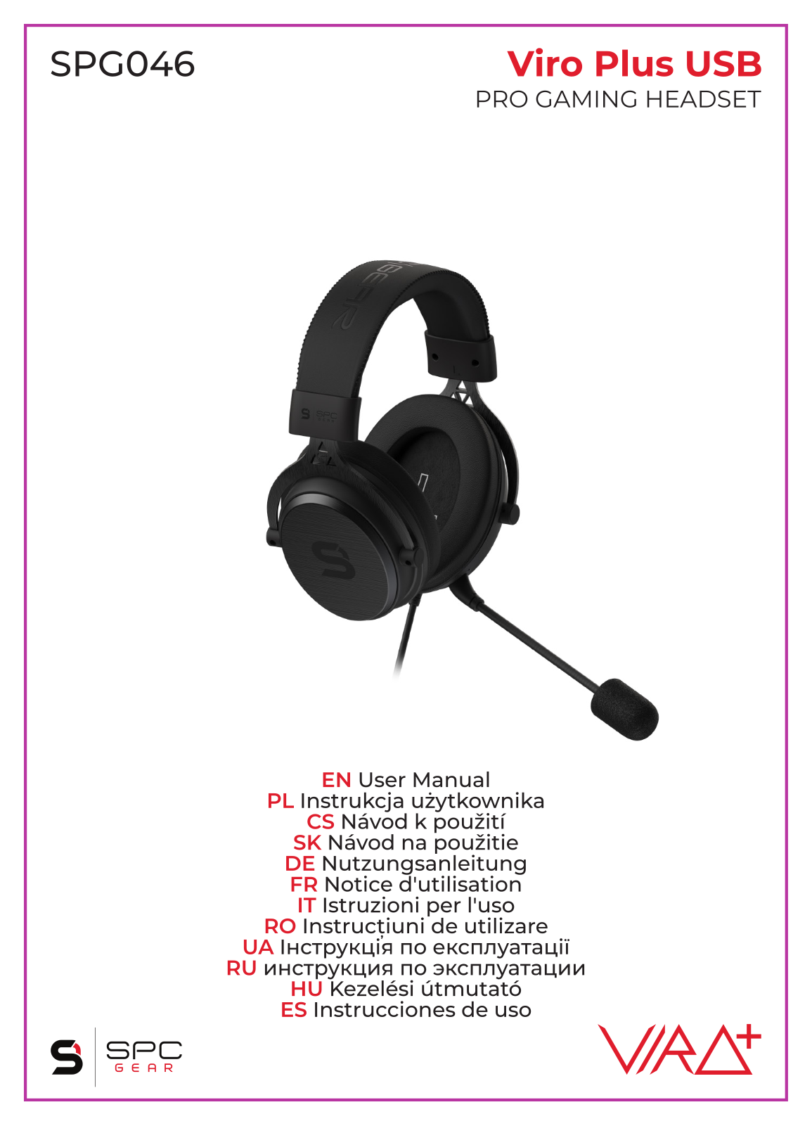 SPC GEAR Viro Plus User guide - ManualMachine.com