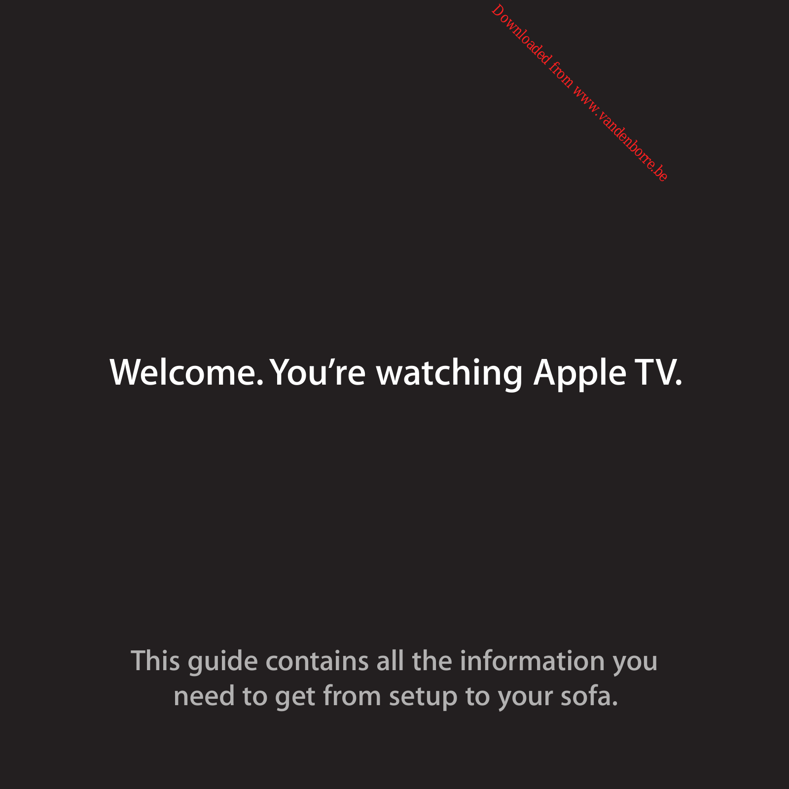 APPLE TV 32GB User Manual