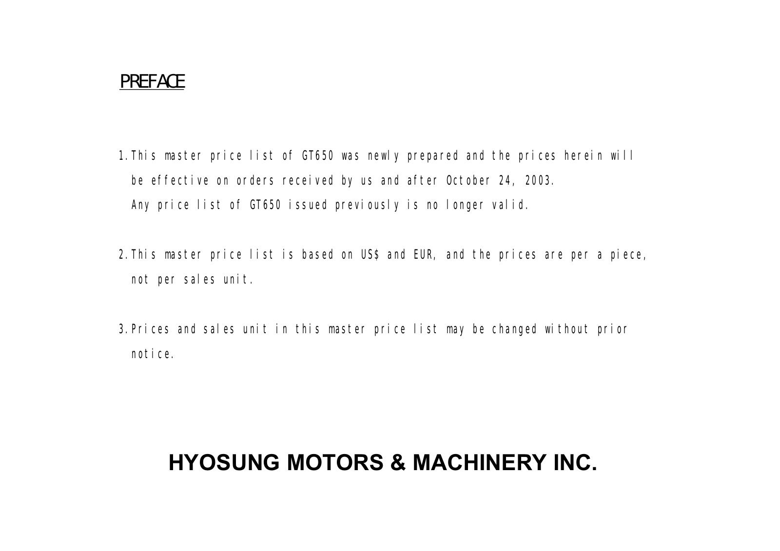 Hyosung GT650 User Manual