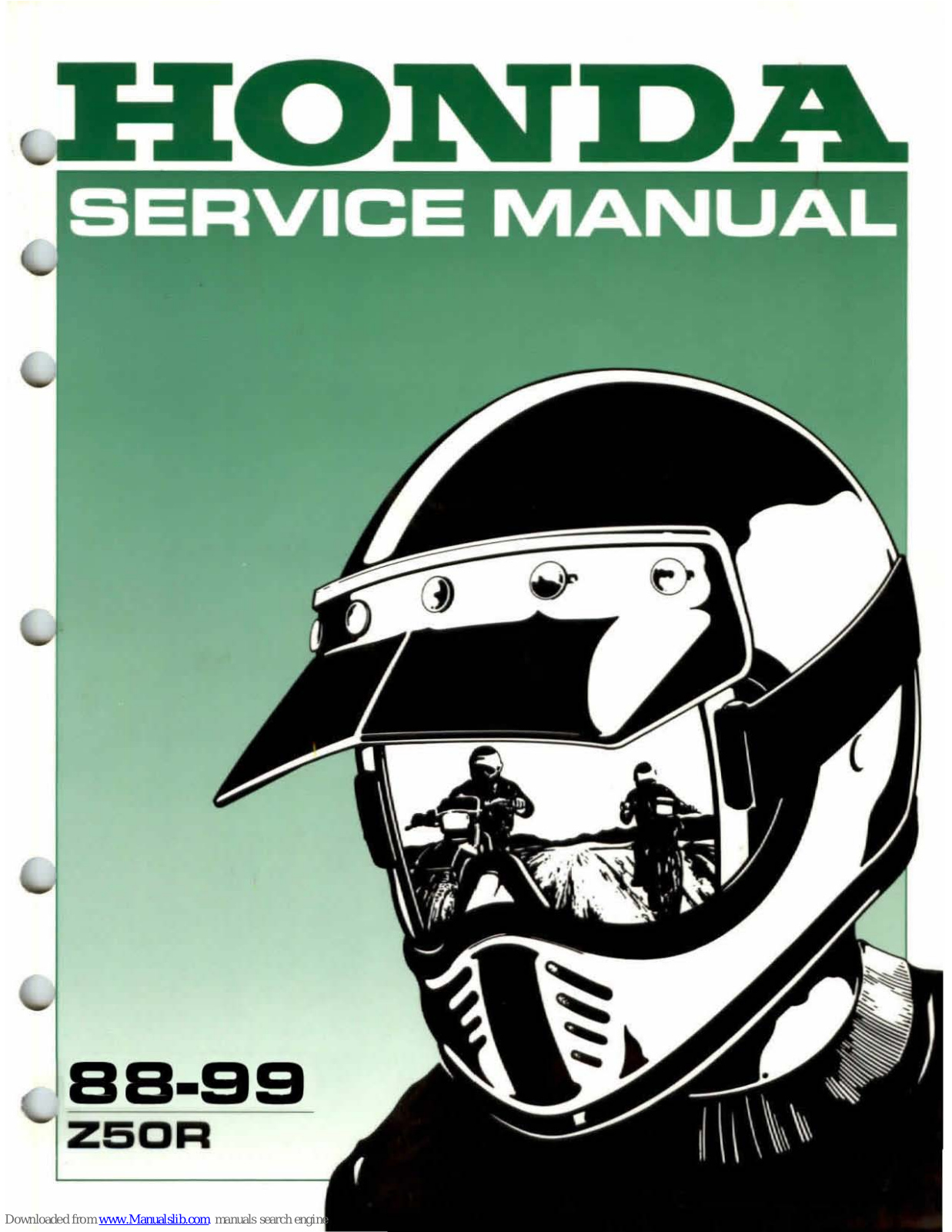 Honda Z50R (1988), Z50R (1989), Z50R (1990), Z50R (1993), Z50R (1991) Service Manual - ManualMachine.com