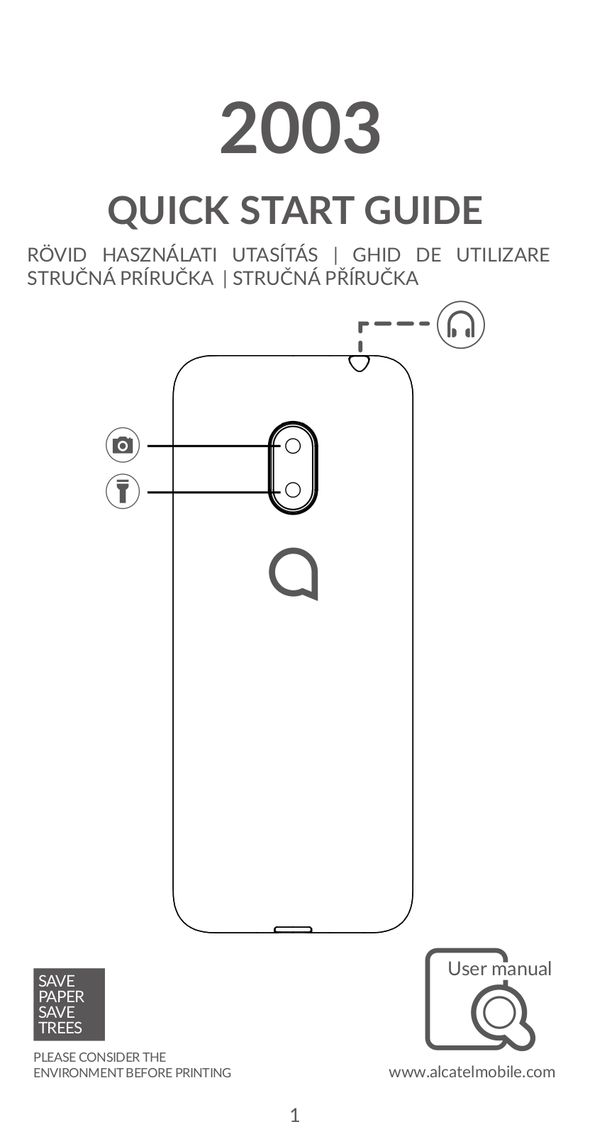 ALCATEL 2003D User Manual