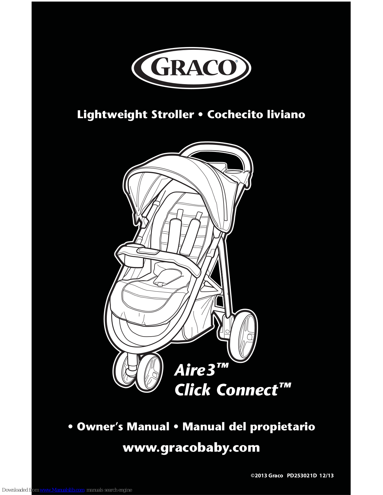 Graco aire3, click connect Owner's Manual