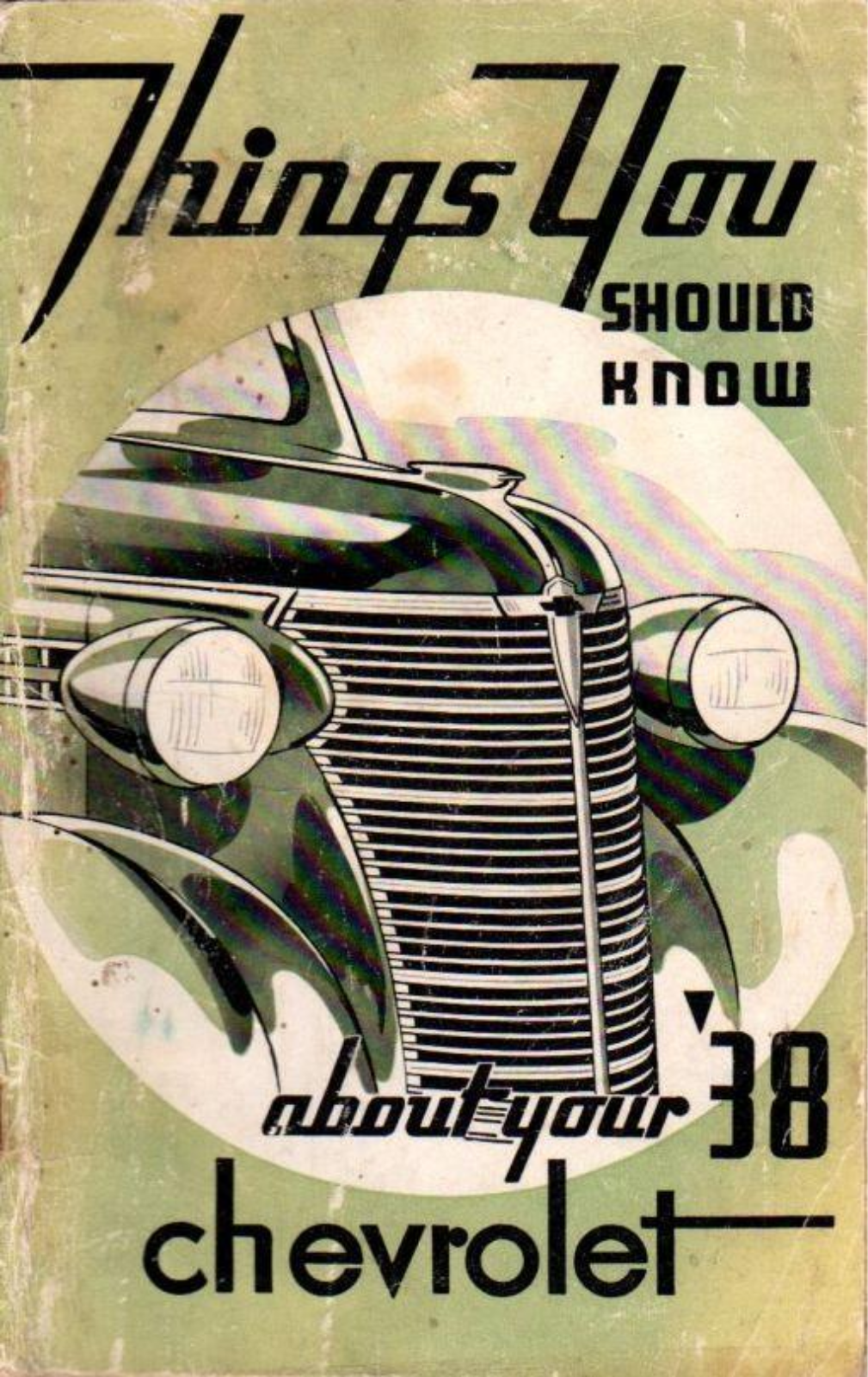 Chevrolet 1938 Operating Instructions