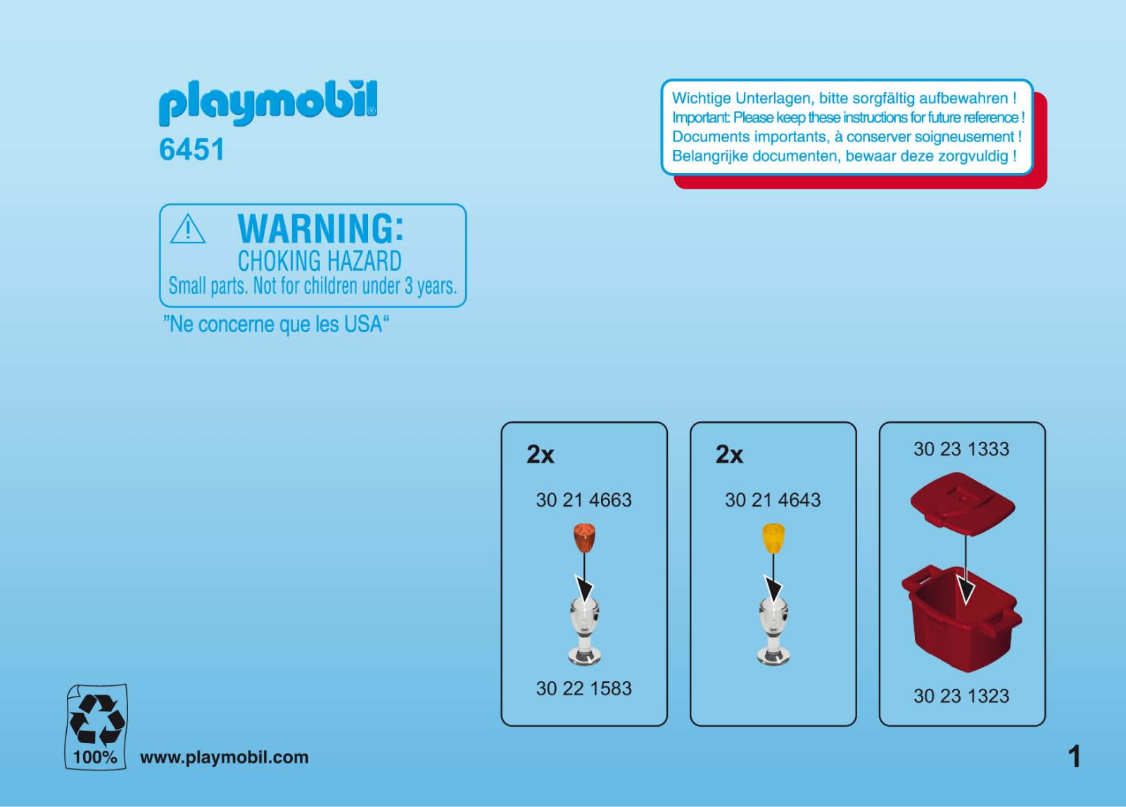 Playmobil 6451 Instructions