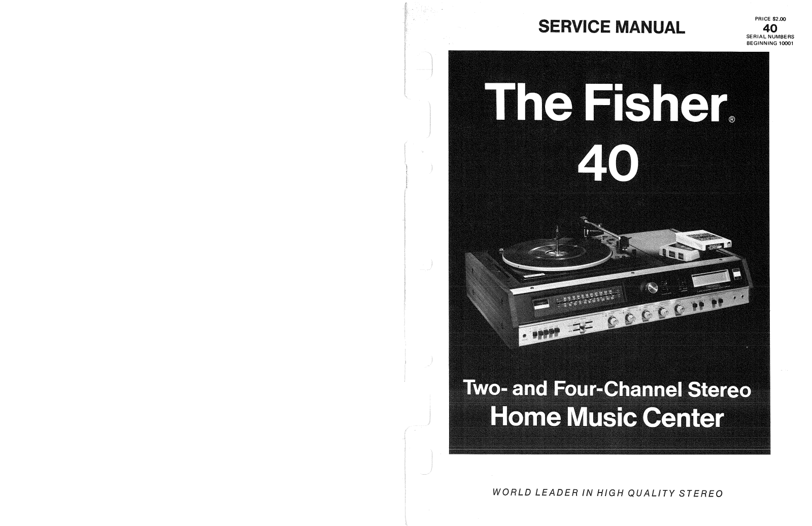 Fisher 40 Service manual