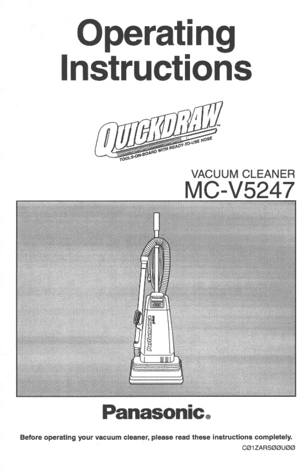 Panasonic MC-V5247 User Manual