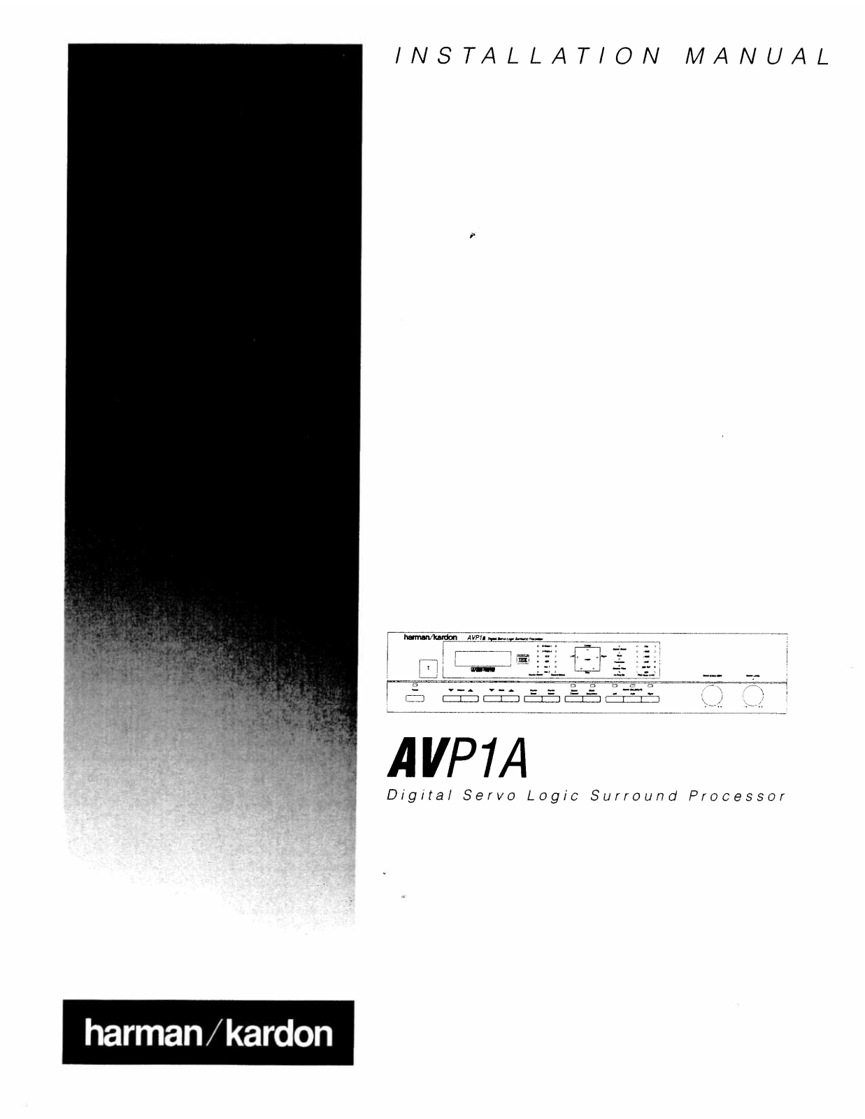 Harman-Kardon AVP1A User Manual