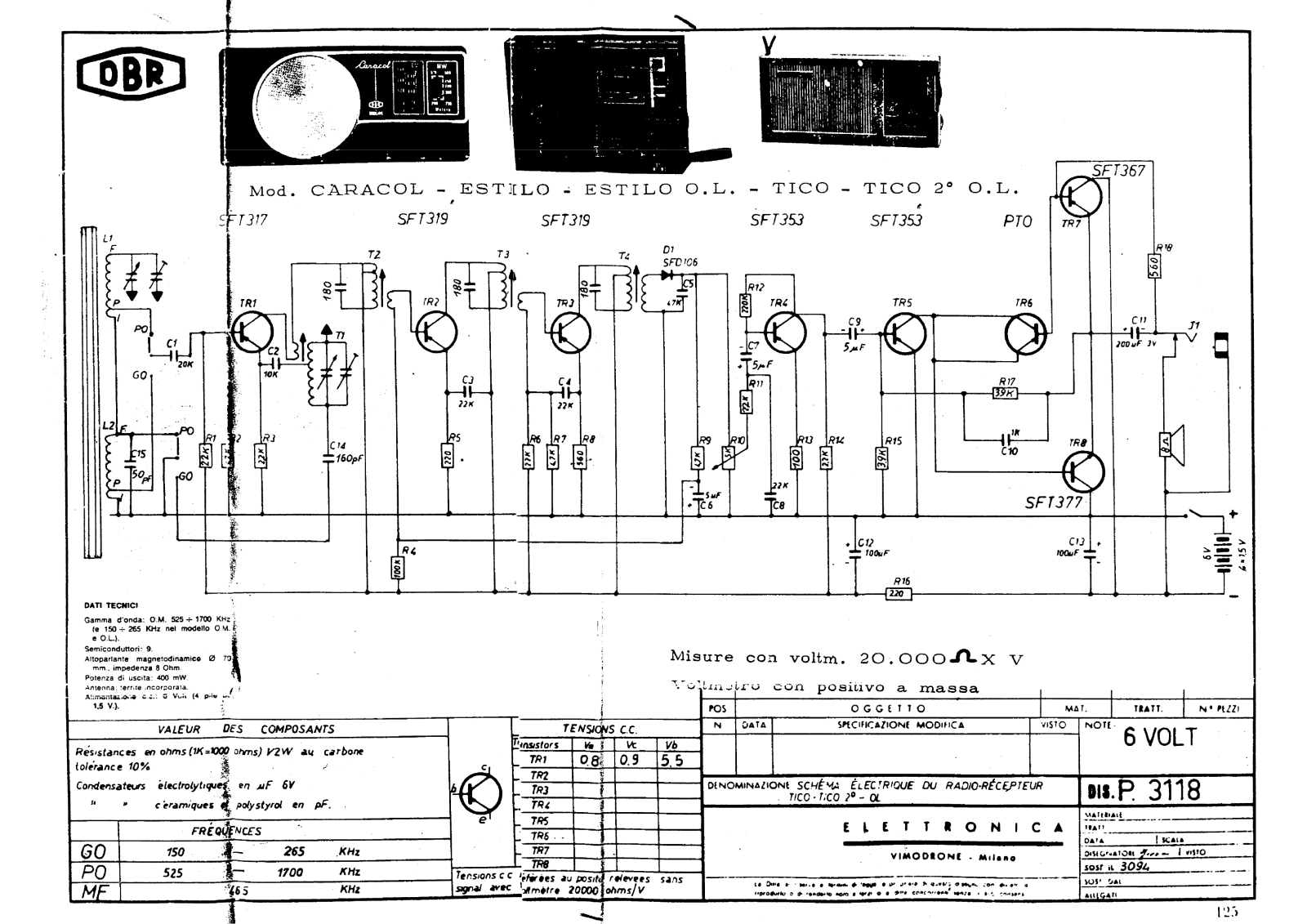 DBR caracol schematic