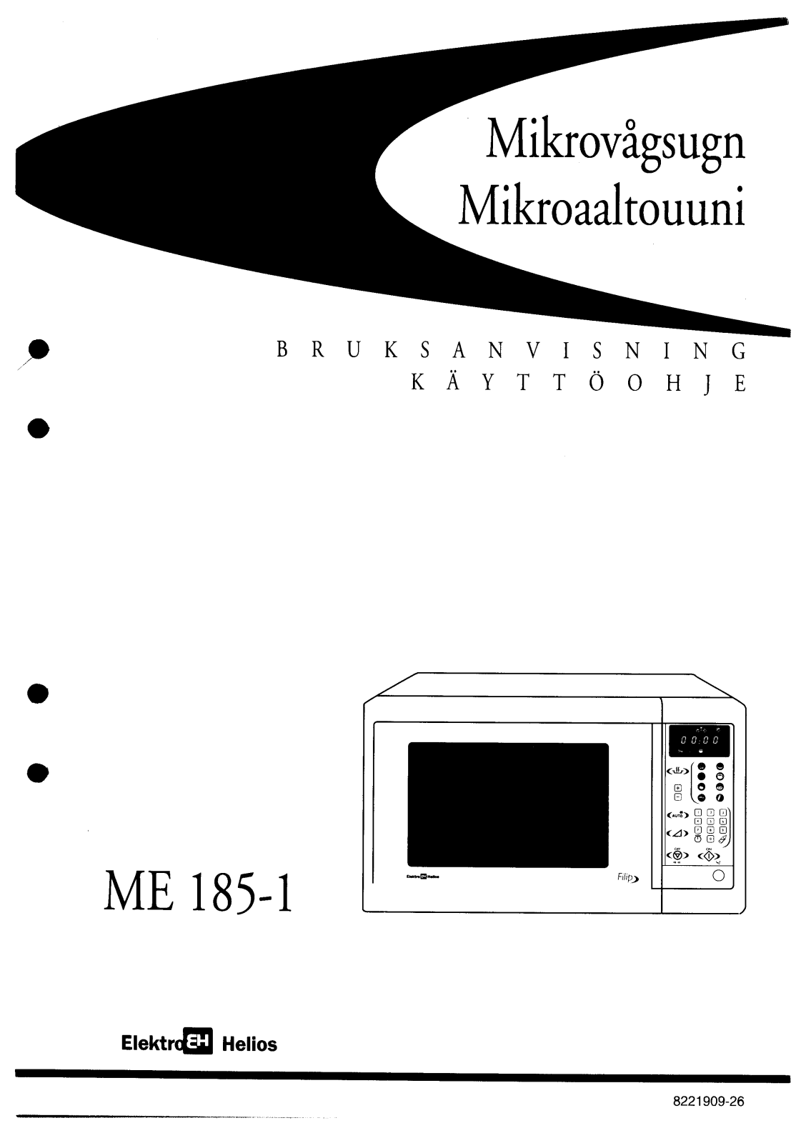 Elektro helios ME185-1 User Manual