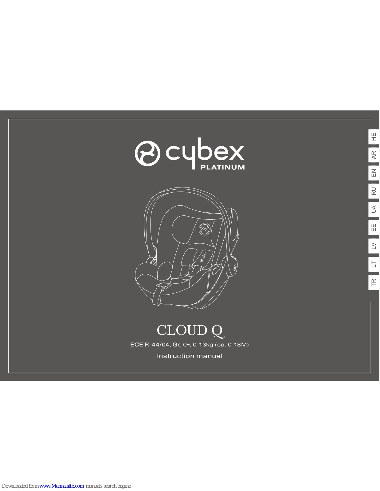 Cybex Platinum Cloud Q Instruction Manual - ManualMachine.com