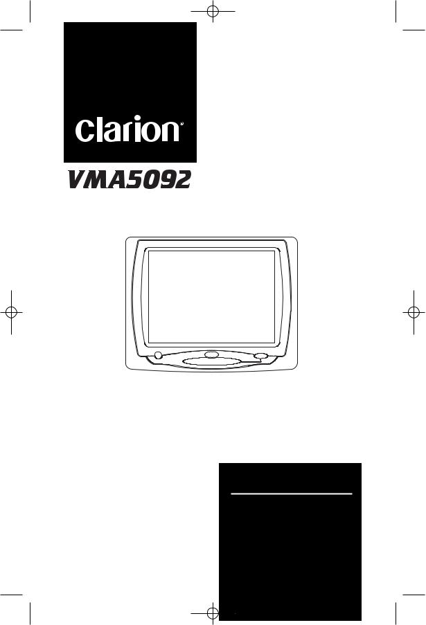 Clarion VMA5092 User Manual