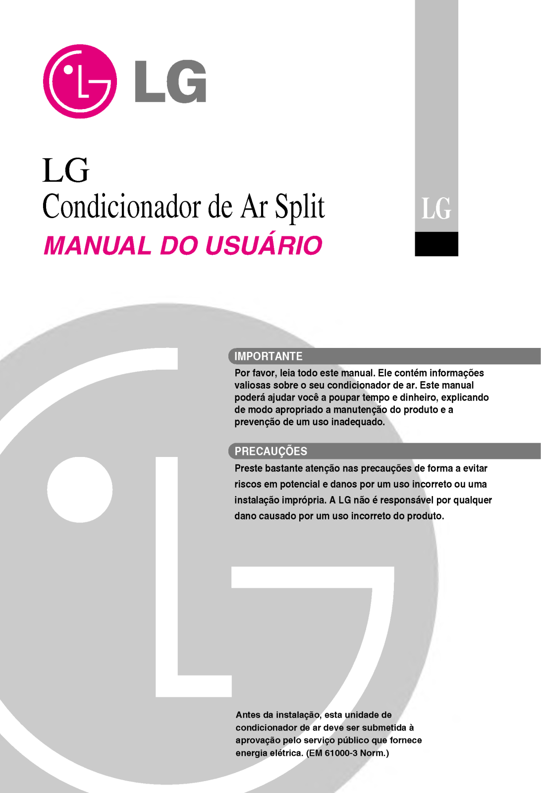 Lg CBN241QLA User Manual