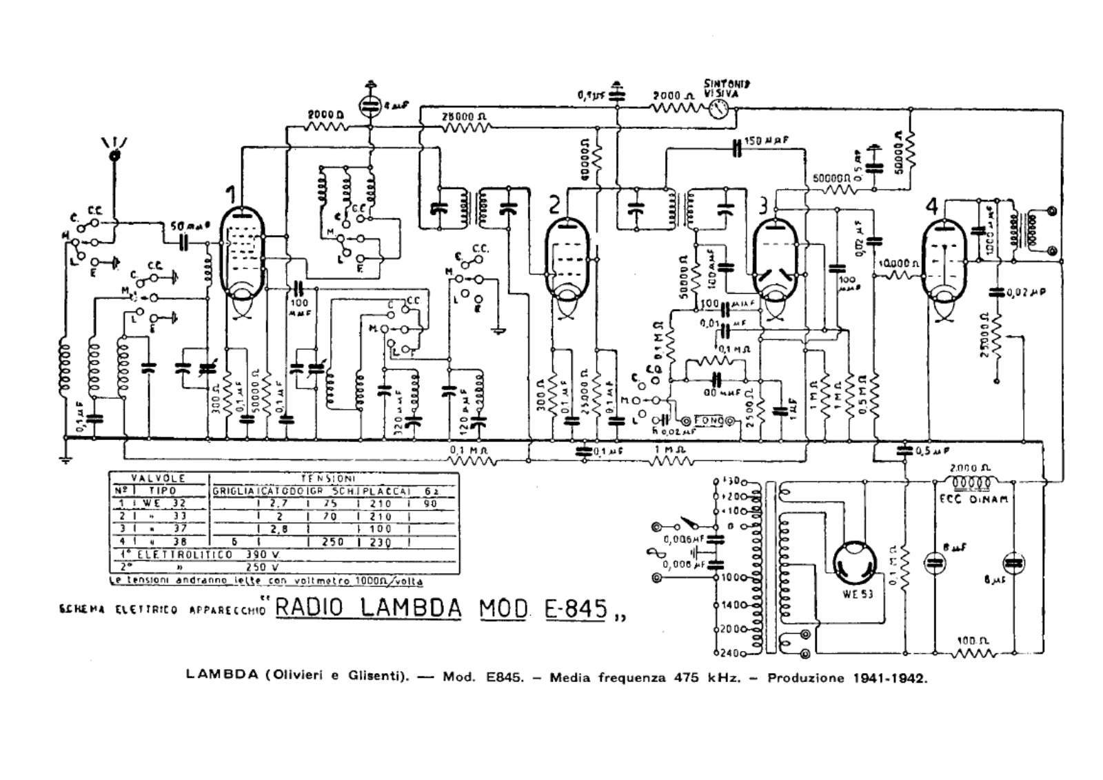 Lambda e845 schematic