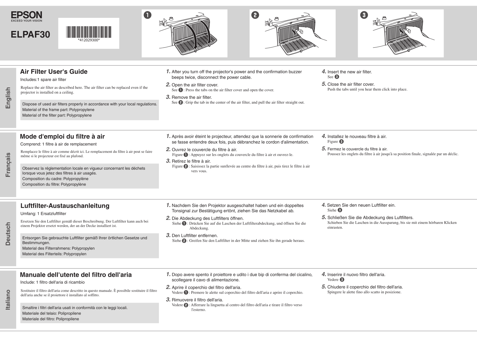 Epson ELPAF30 User guide - ManualMachine.com