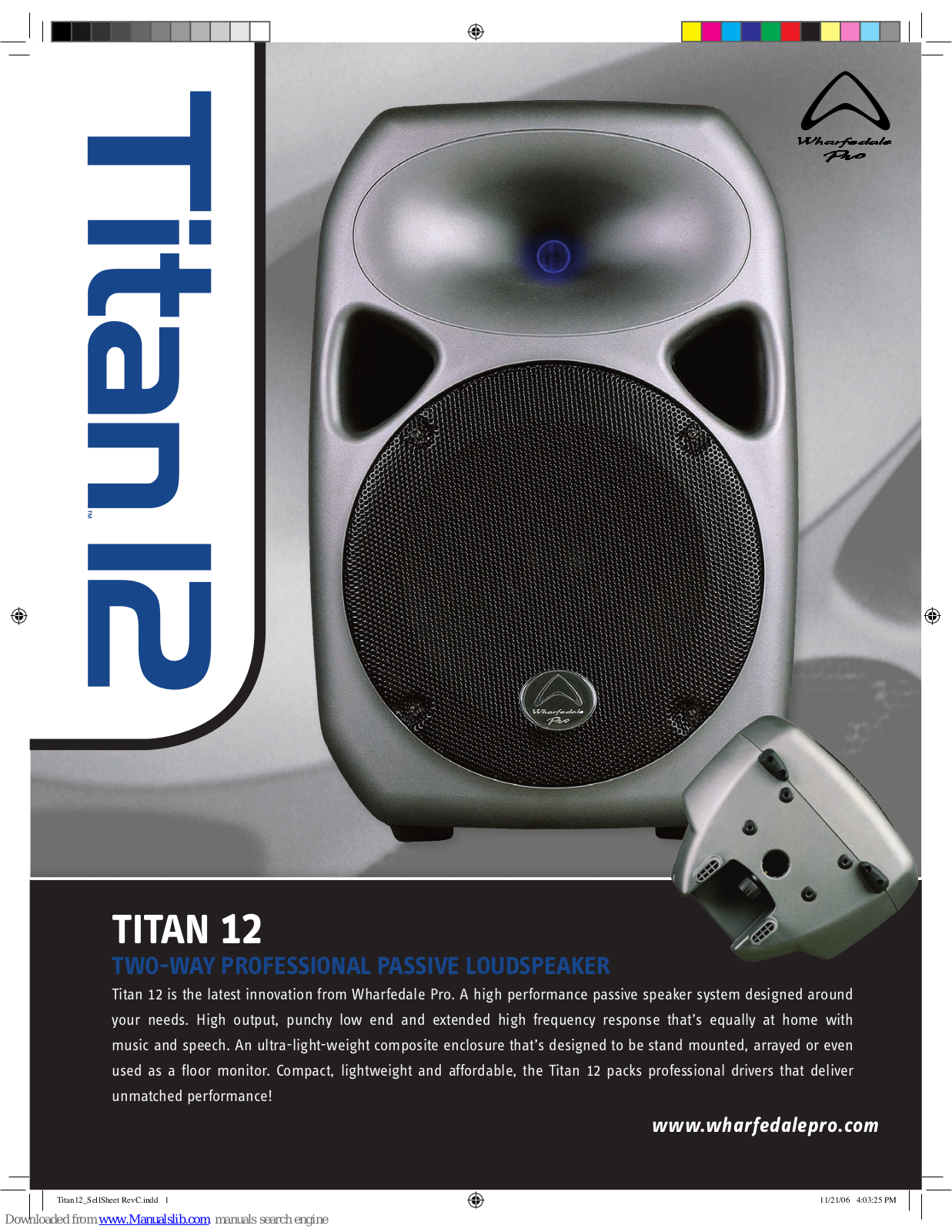 Wharfedale Pro Titan 12 Specifications