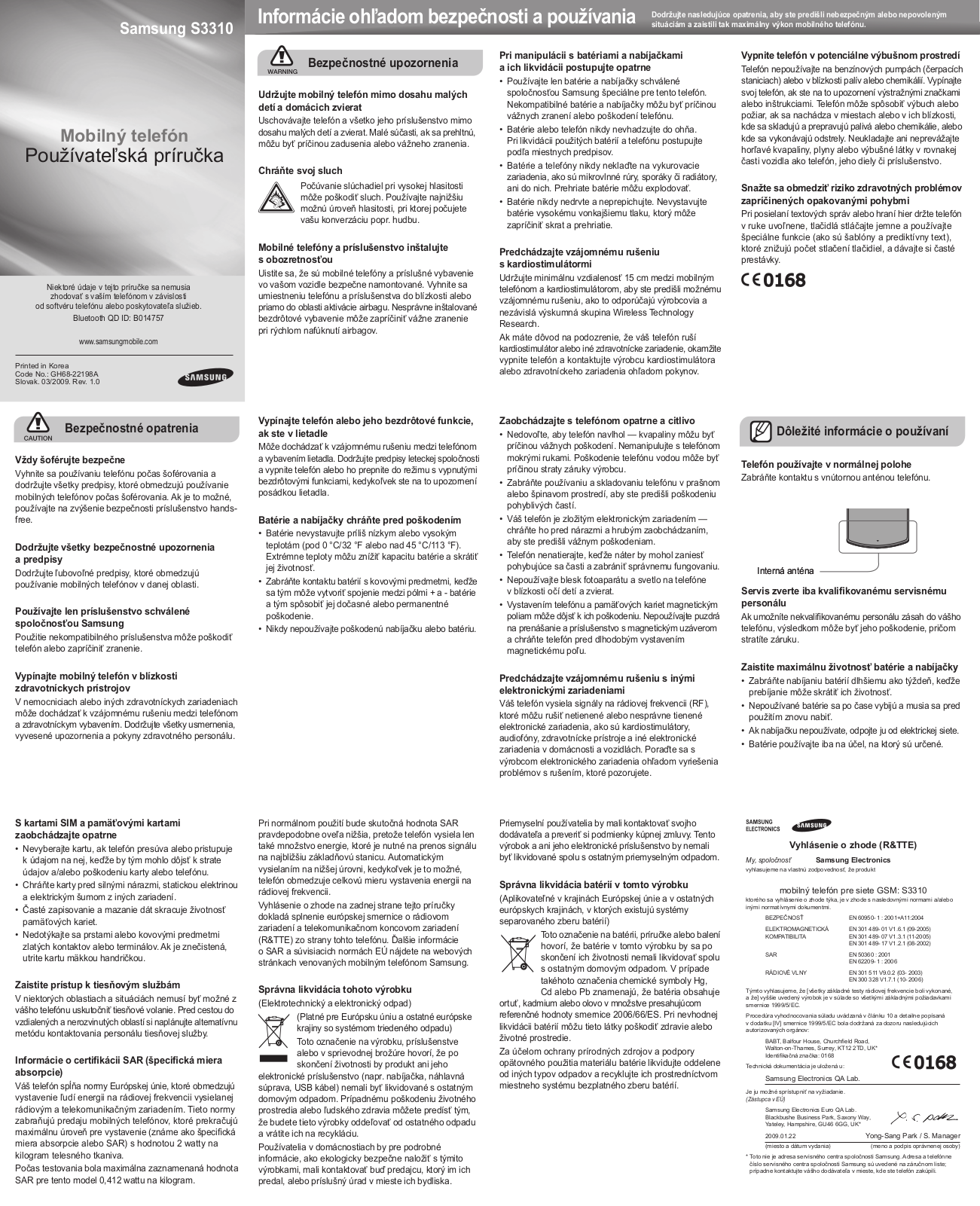 Samsung S3310 User Manual