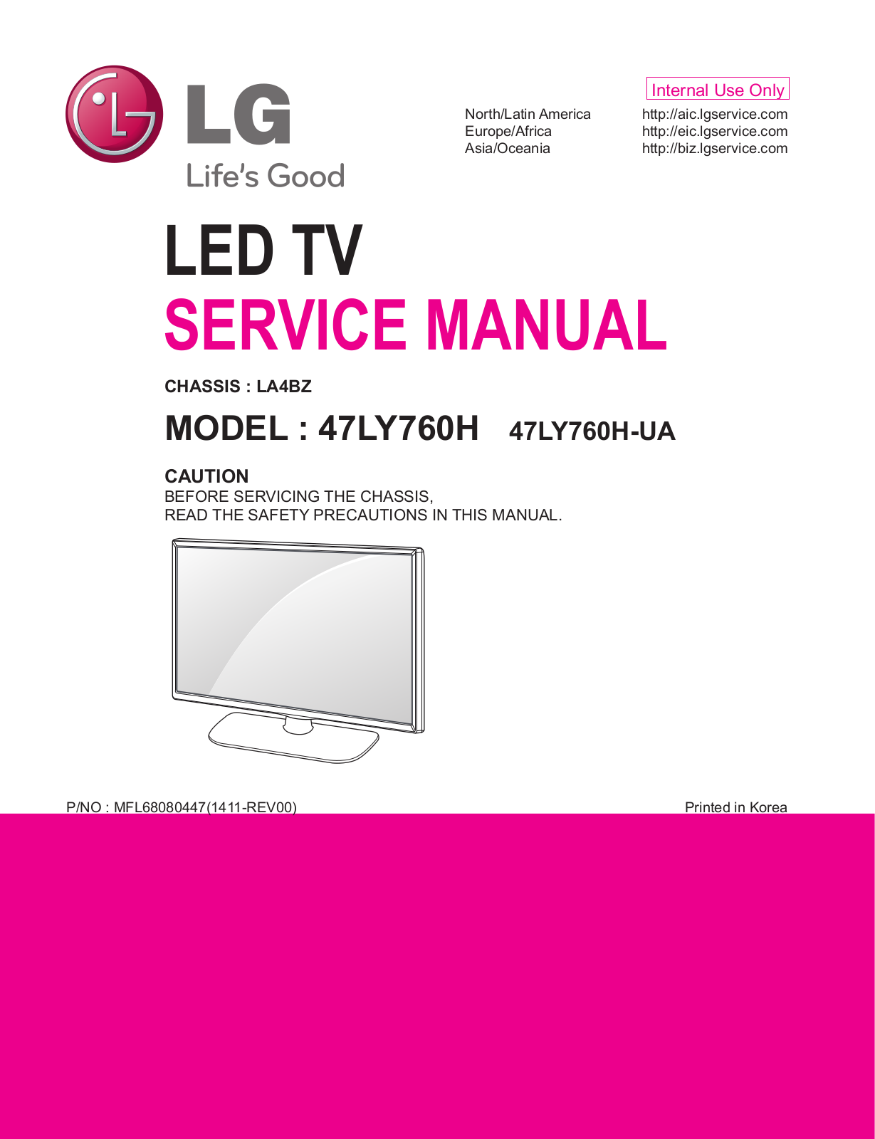 LG 47LY760H-UA Schematic