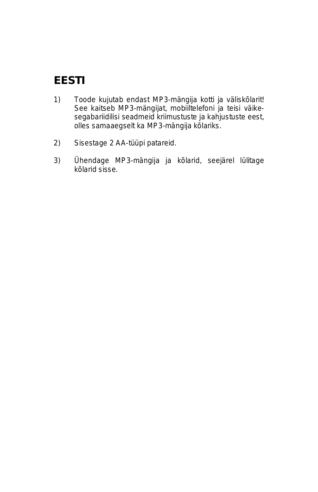 Mpman MPSP10 User Manual