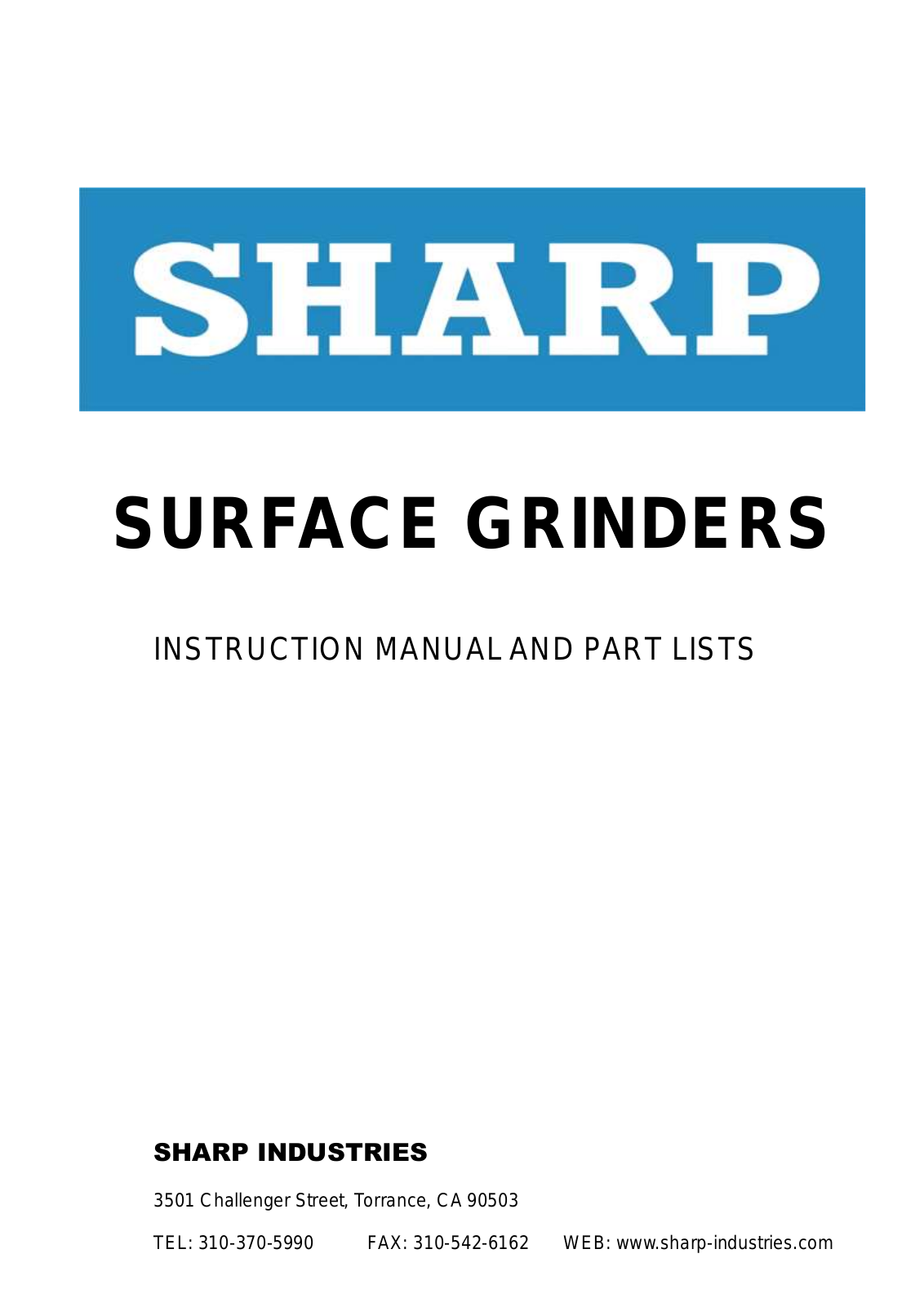 sharp PSGS Parts List