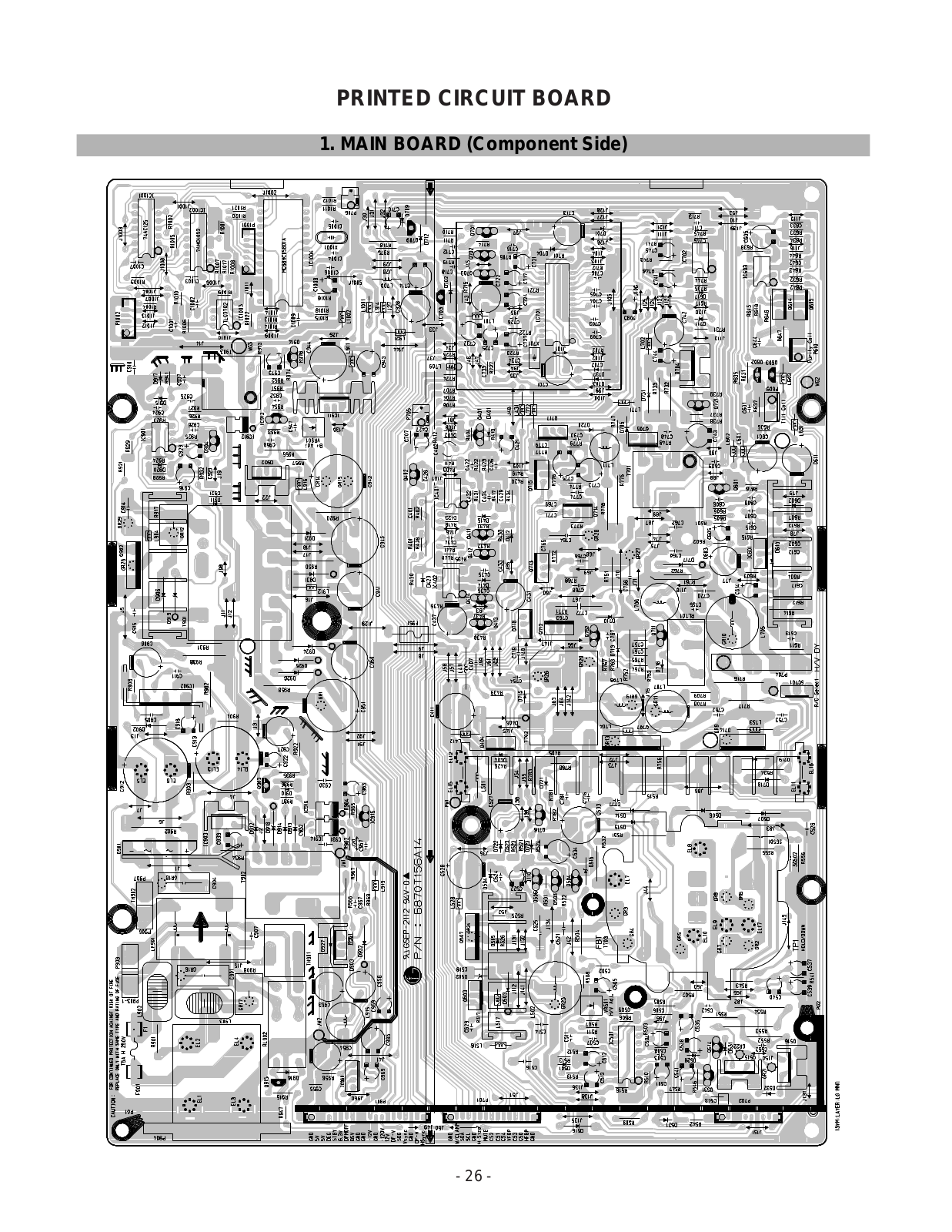 LG 795FT, FB795BE PRINTED CIRCUIT BOARD