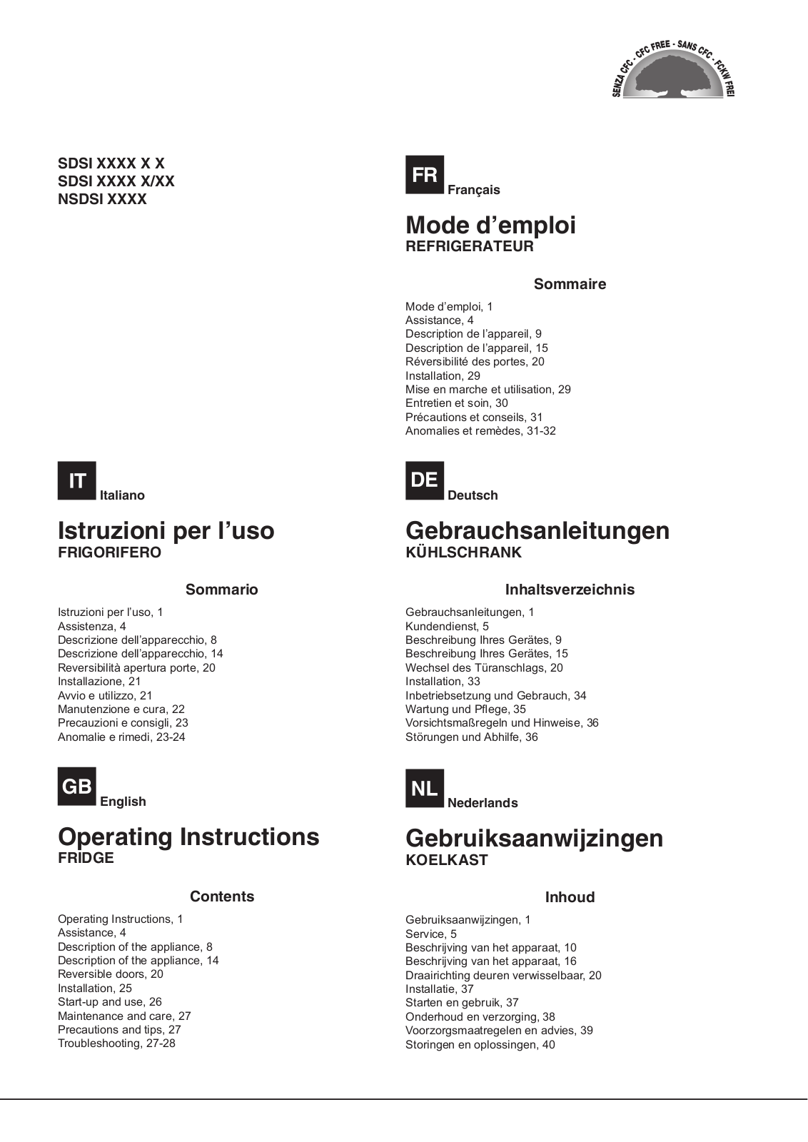 HOTPOINT/ARISTON SDSI 1721 V J User Manual