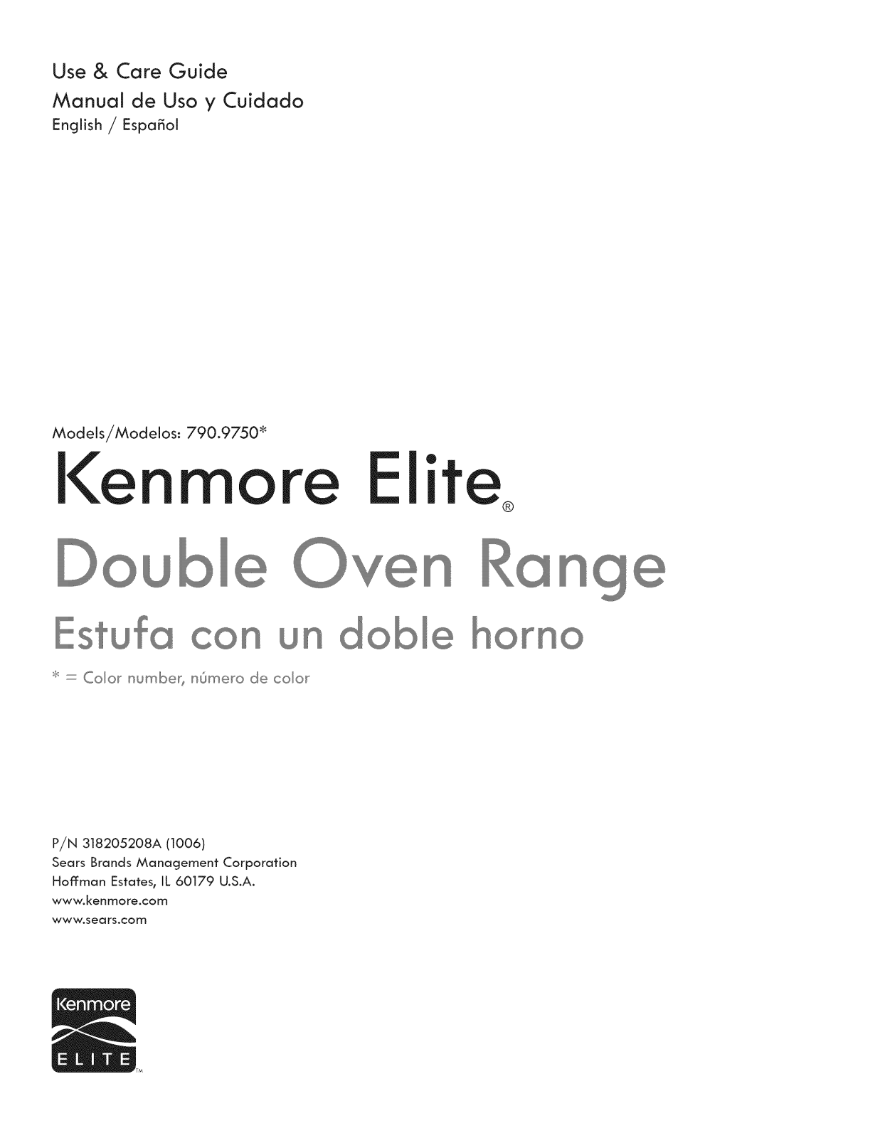 Kenmore Elite 79097509001, 79097509000, 79097503001, 79097503000, 79097502001 Owner’s Manual