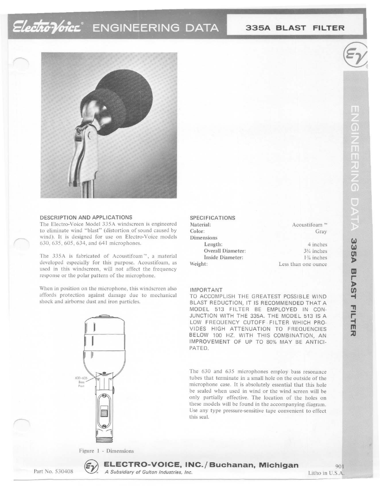 Electro-voice 335A DATASHEET