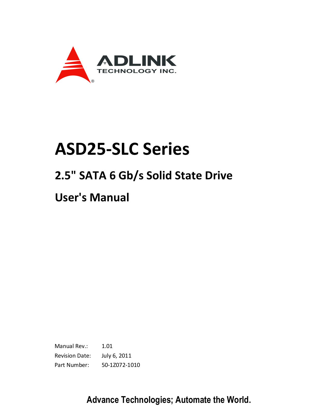 ADLINK ASD25-SLC User Manual