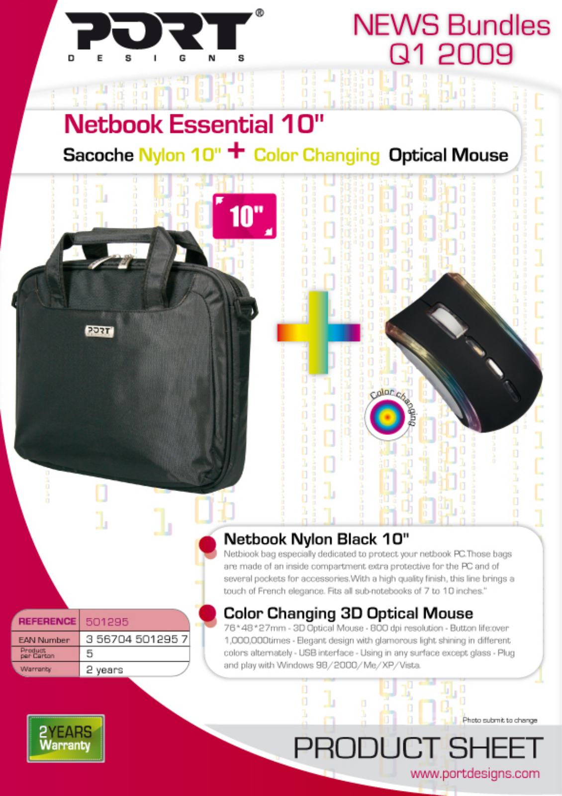 Port designs BUNDLES NETBOOK ESSENTIAL 10 User Manual