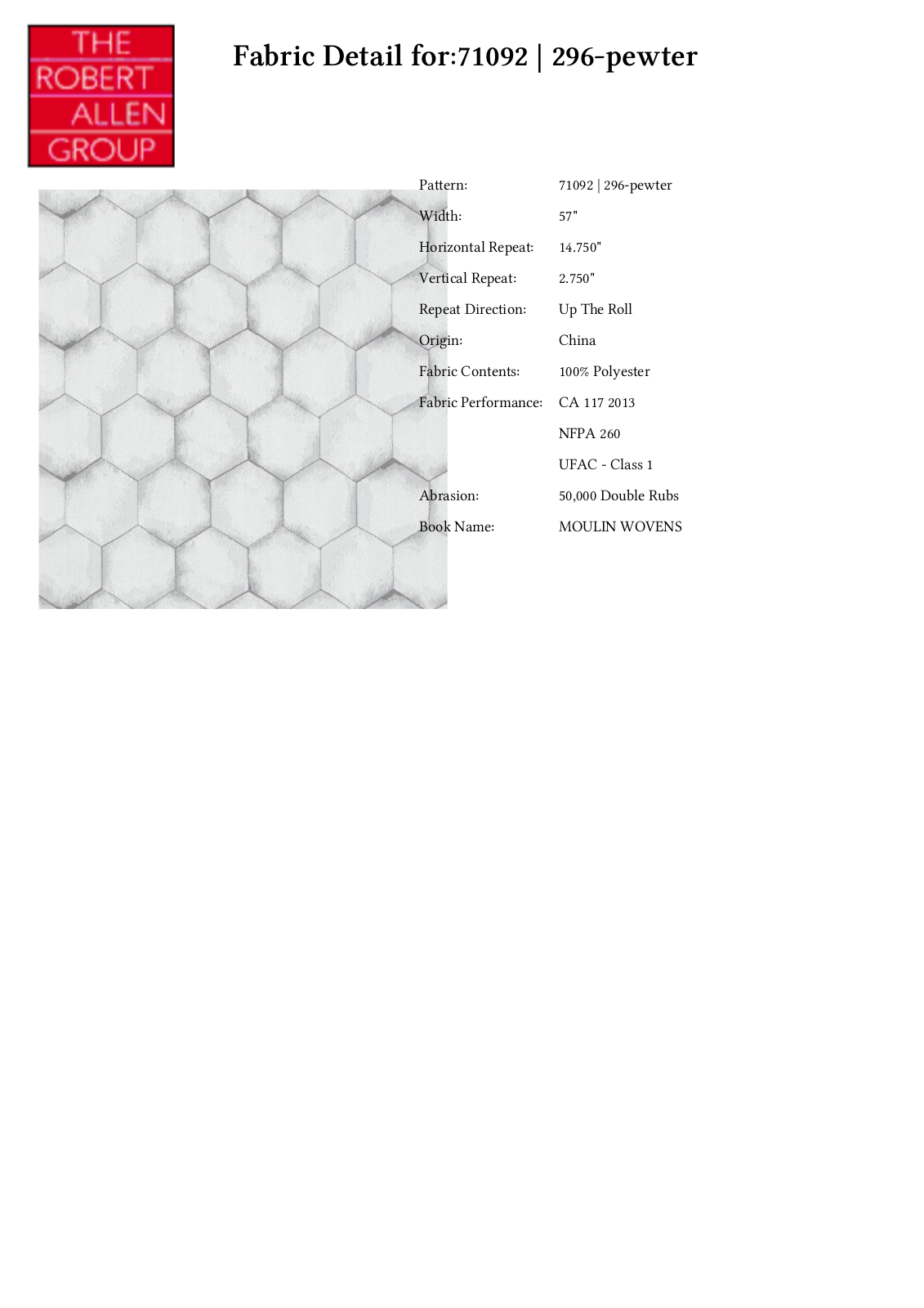 Duralee CRAL3989 Specifications - ManualMachine.com