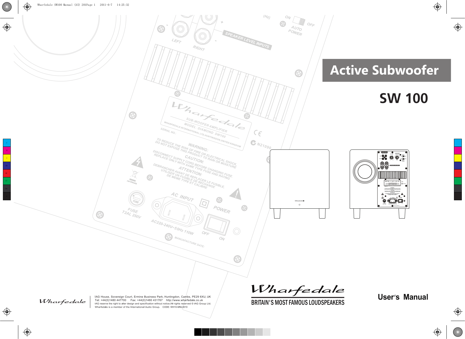 Wharfedale SW 100 User's Manual