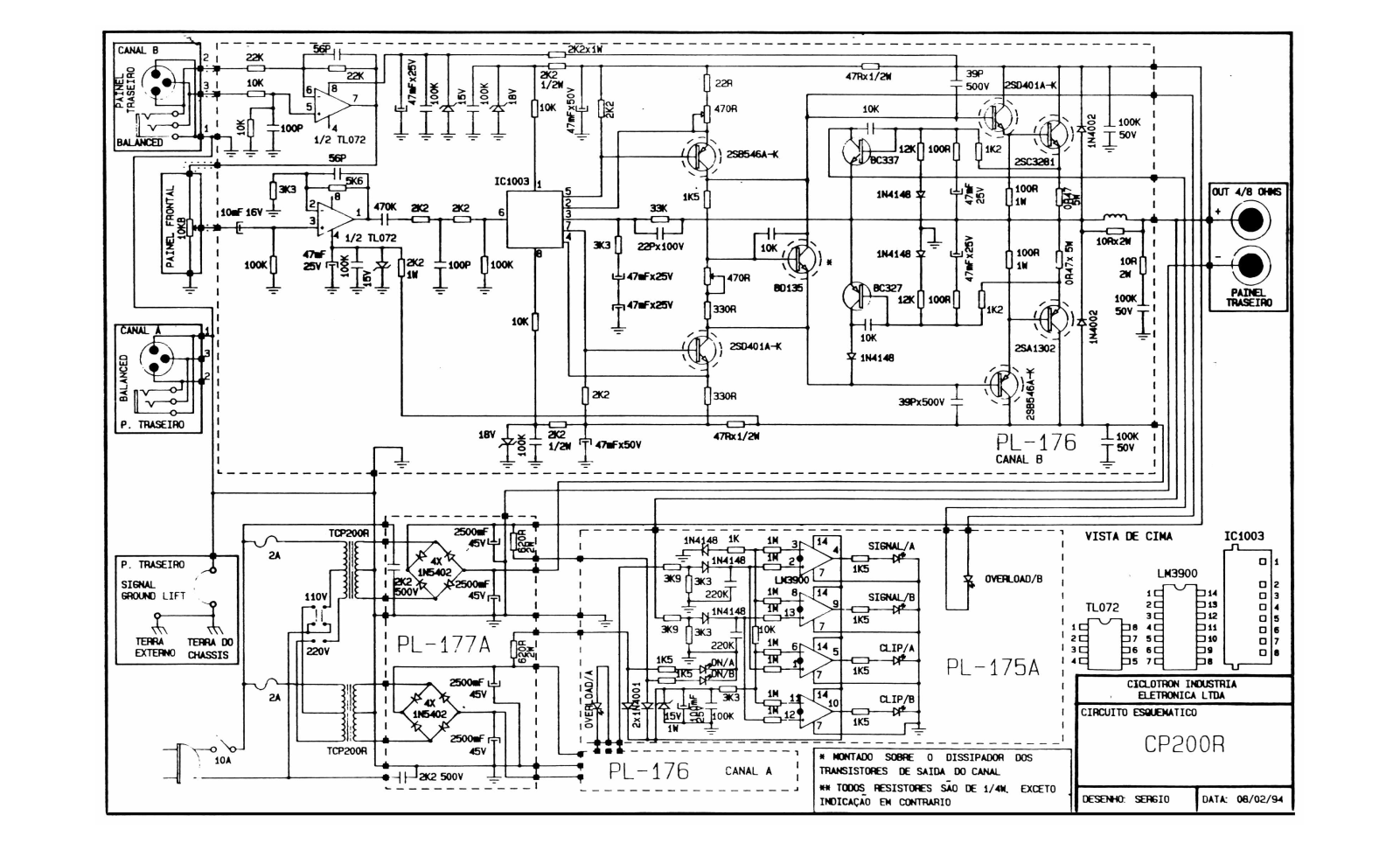 CICLOTRON CP200 R Schematic