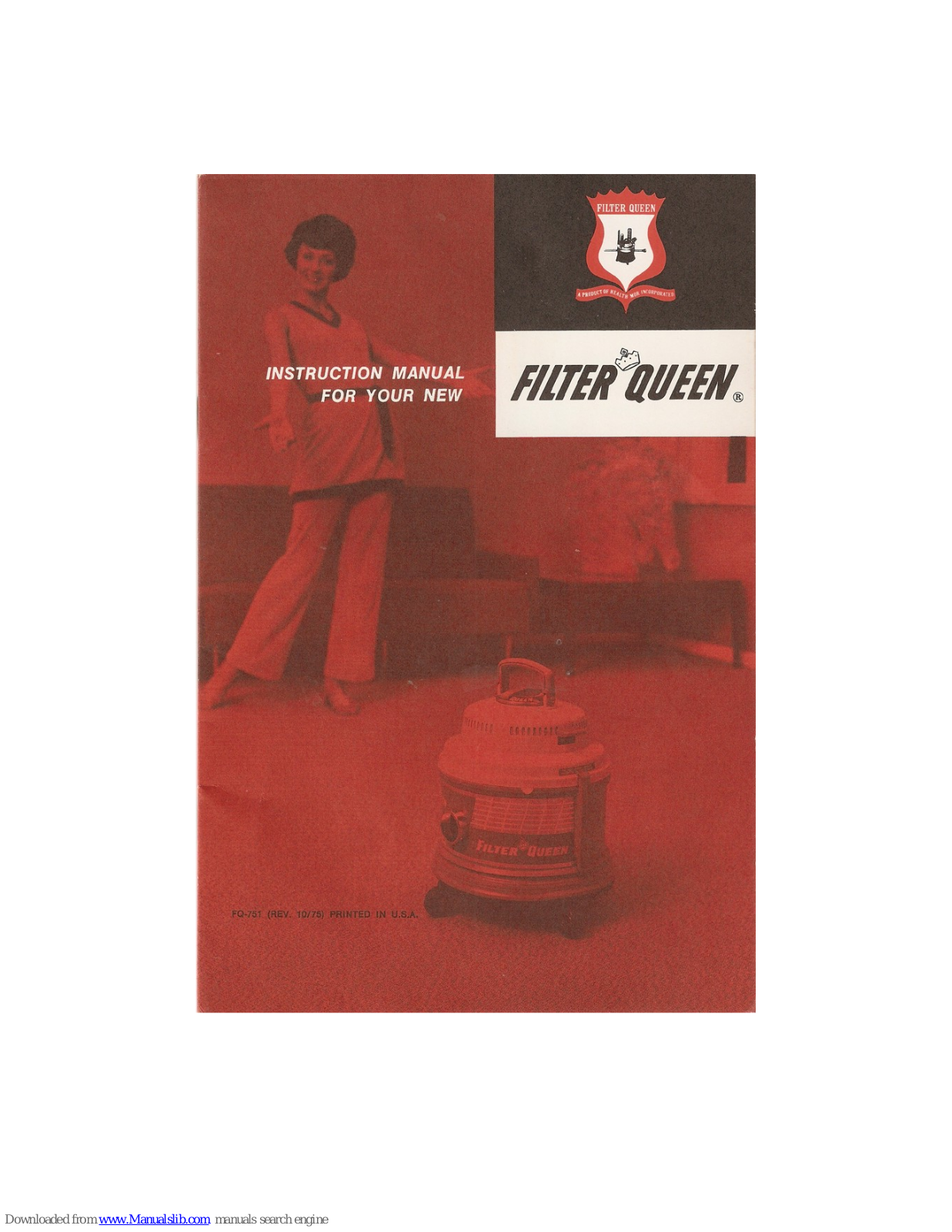 Filter Queen 31X Instruction Manual - ManualMachine.com
