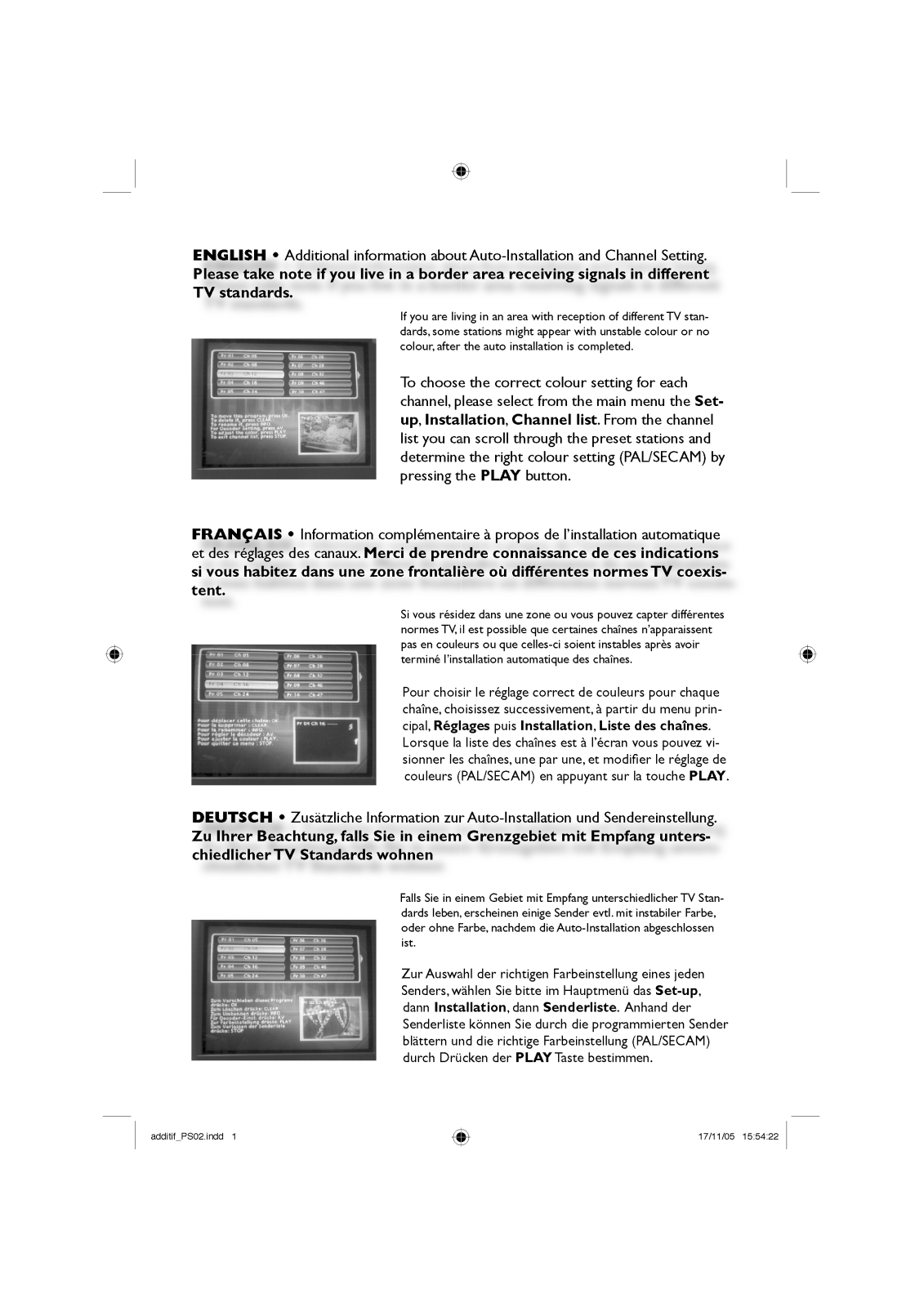 THOMSON DTH 8543 User Manual