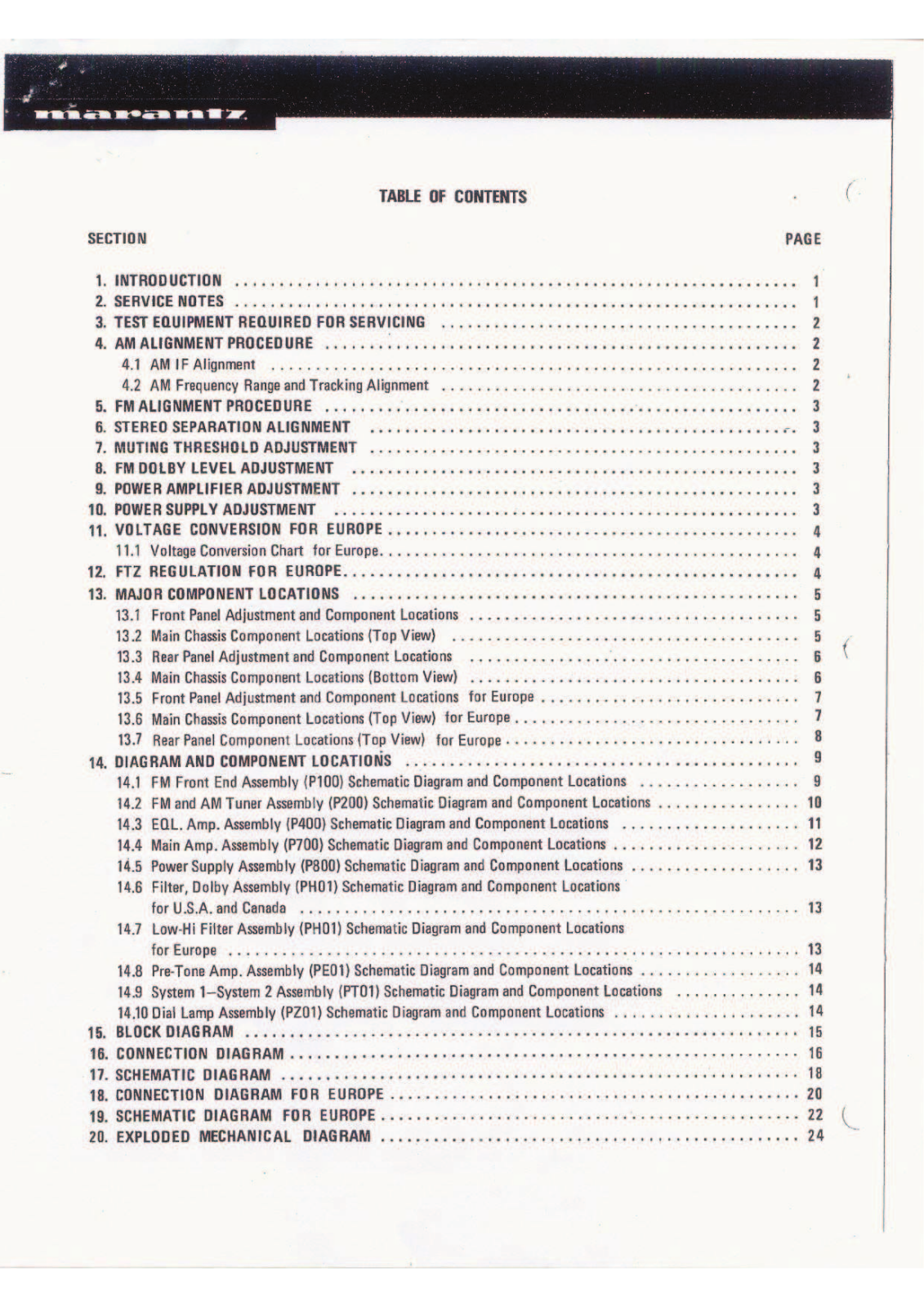 Marantz 2252 Service Manual