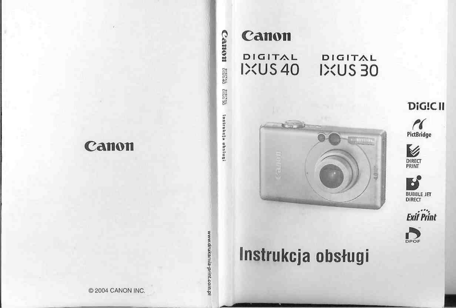 Canon IXUS 30 User Manual