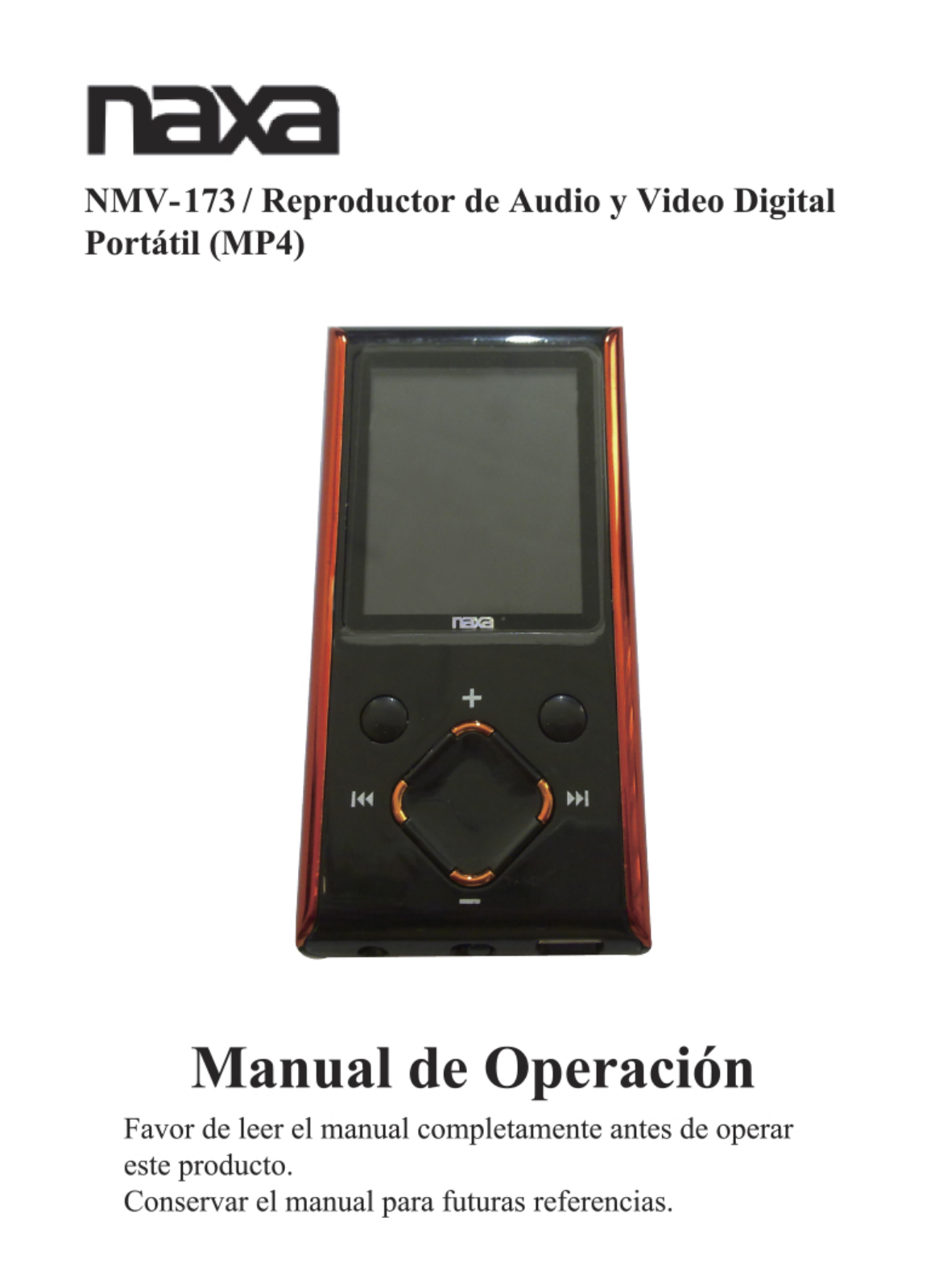 Naxa NMV-173 Instruction Manual